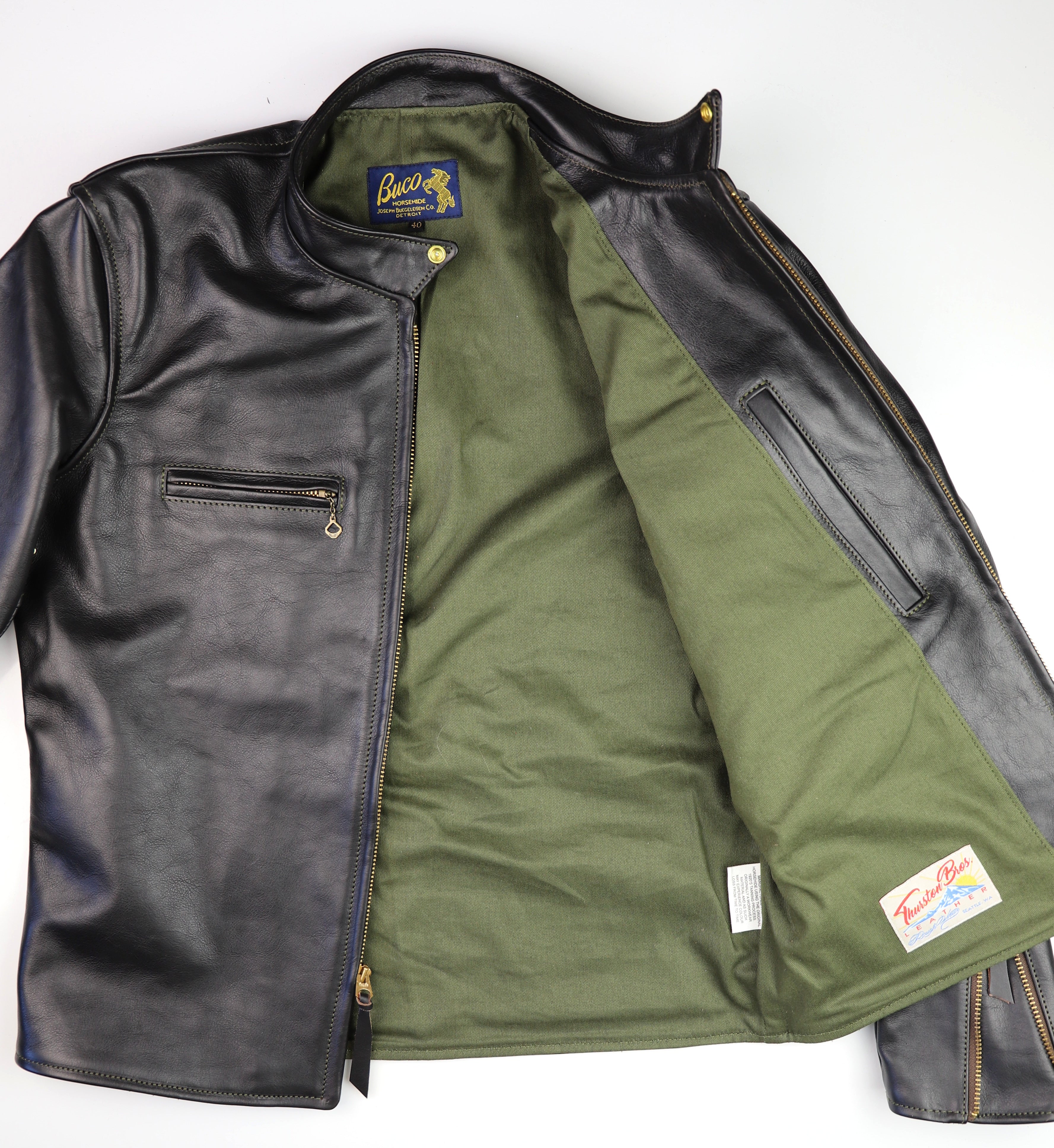 Aero Board Racer, size 40, Blackened Brown Vicenza Horsehide