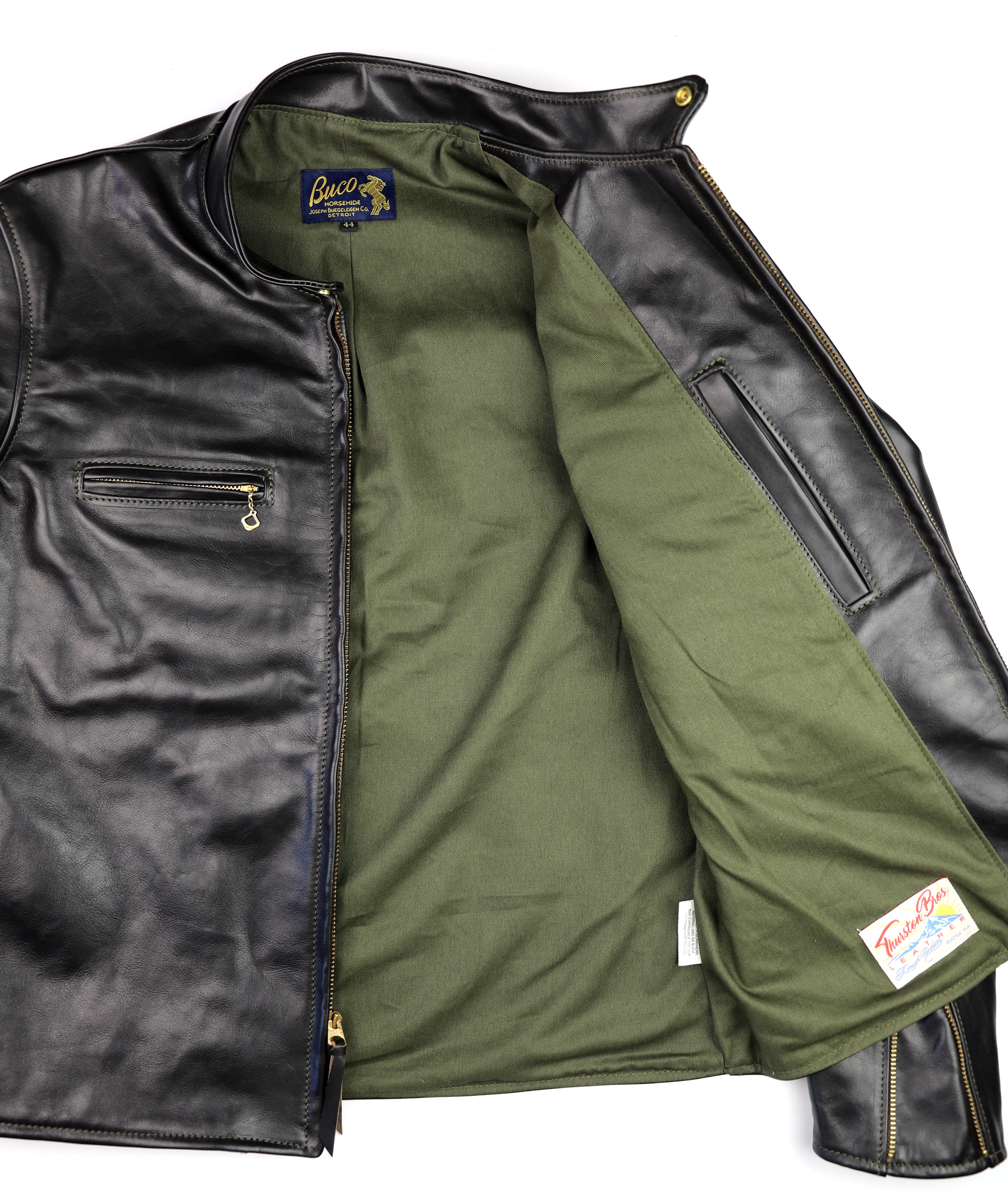 Aero Board Racer, size 44, Blackened Brown Vicenza Horsehide