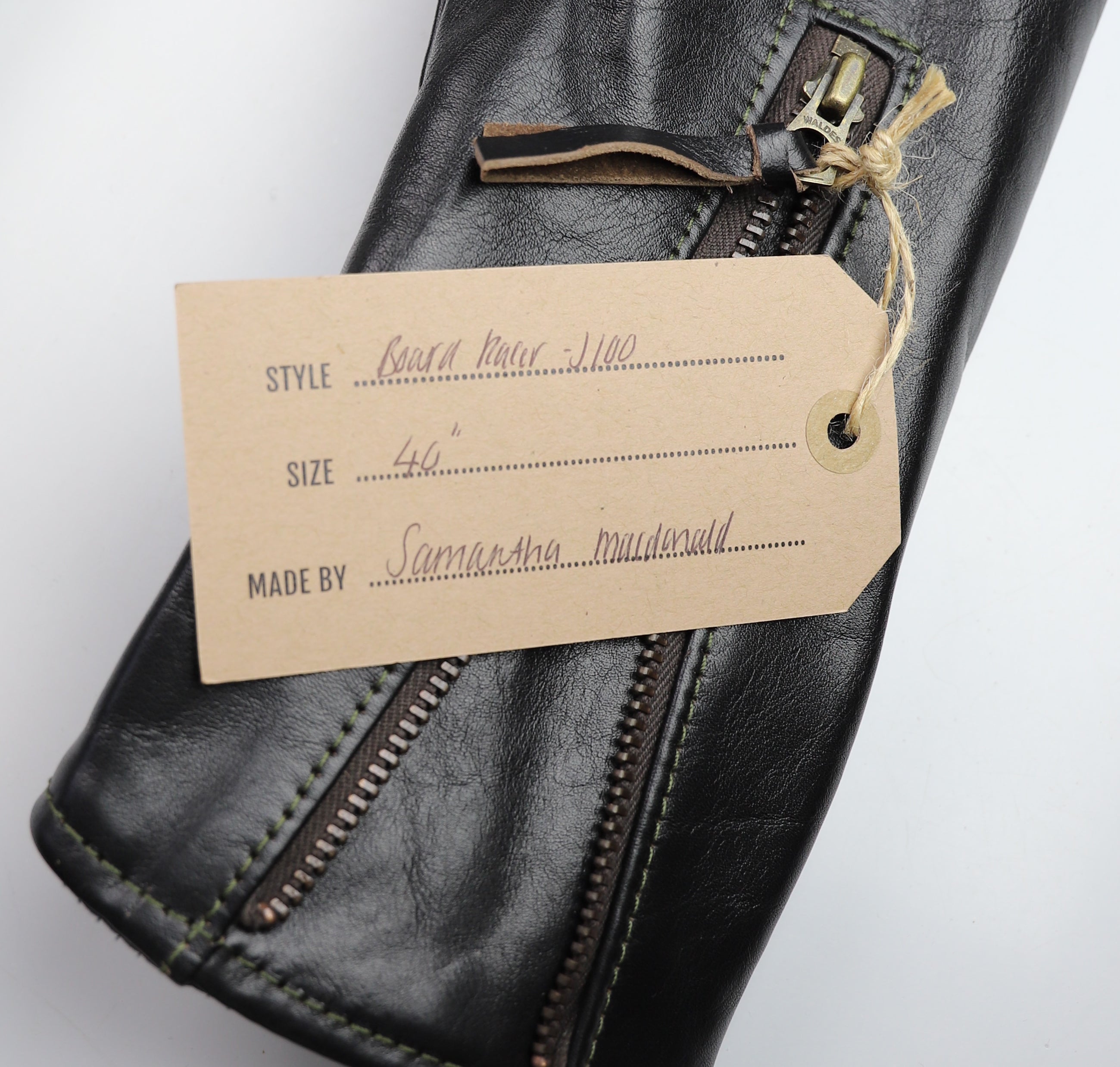 Aero Board Racer, size 40, Blackened Brown Vicenza Horsehide