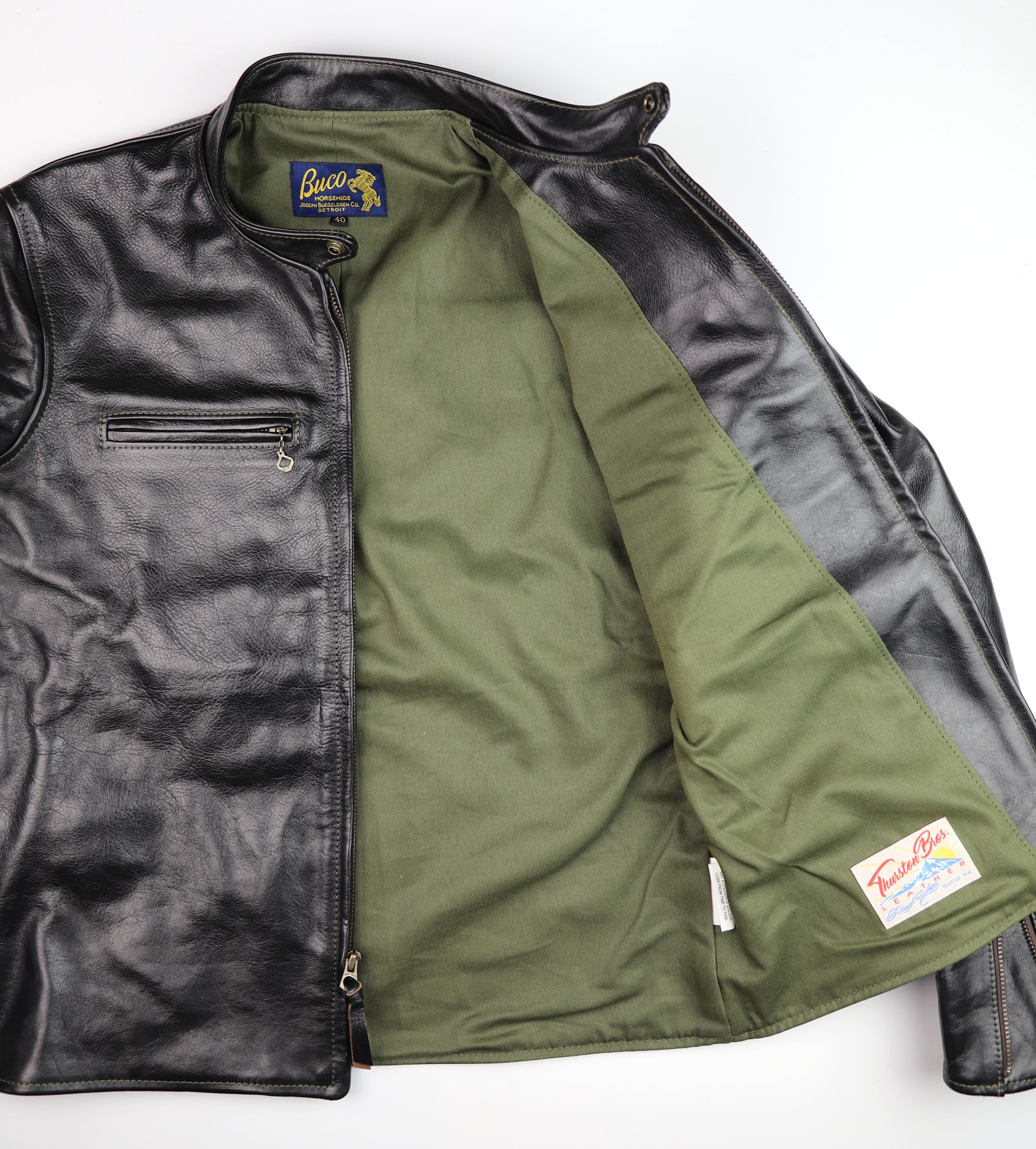 Aero Board Racer, size 40, Blackened Brown Vicenza Horsehide