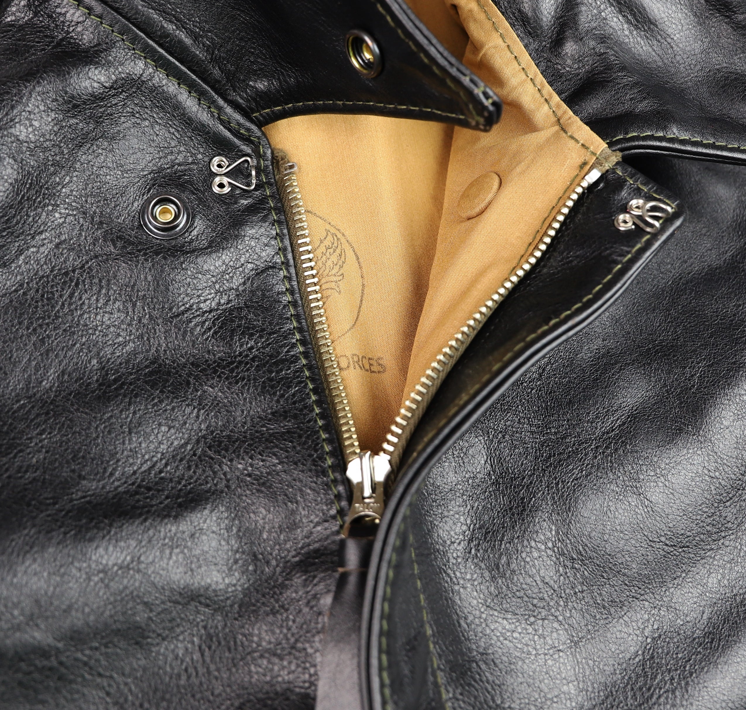 Aero A-2 Military Flight Jacket, size 42, Blackened Brown Vicenza Horsehide