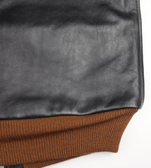 Aero A-2 Military Flight Jacket, size 40, Blackened Brown Vicenza Horsehide
