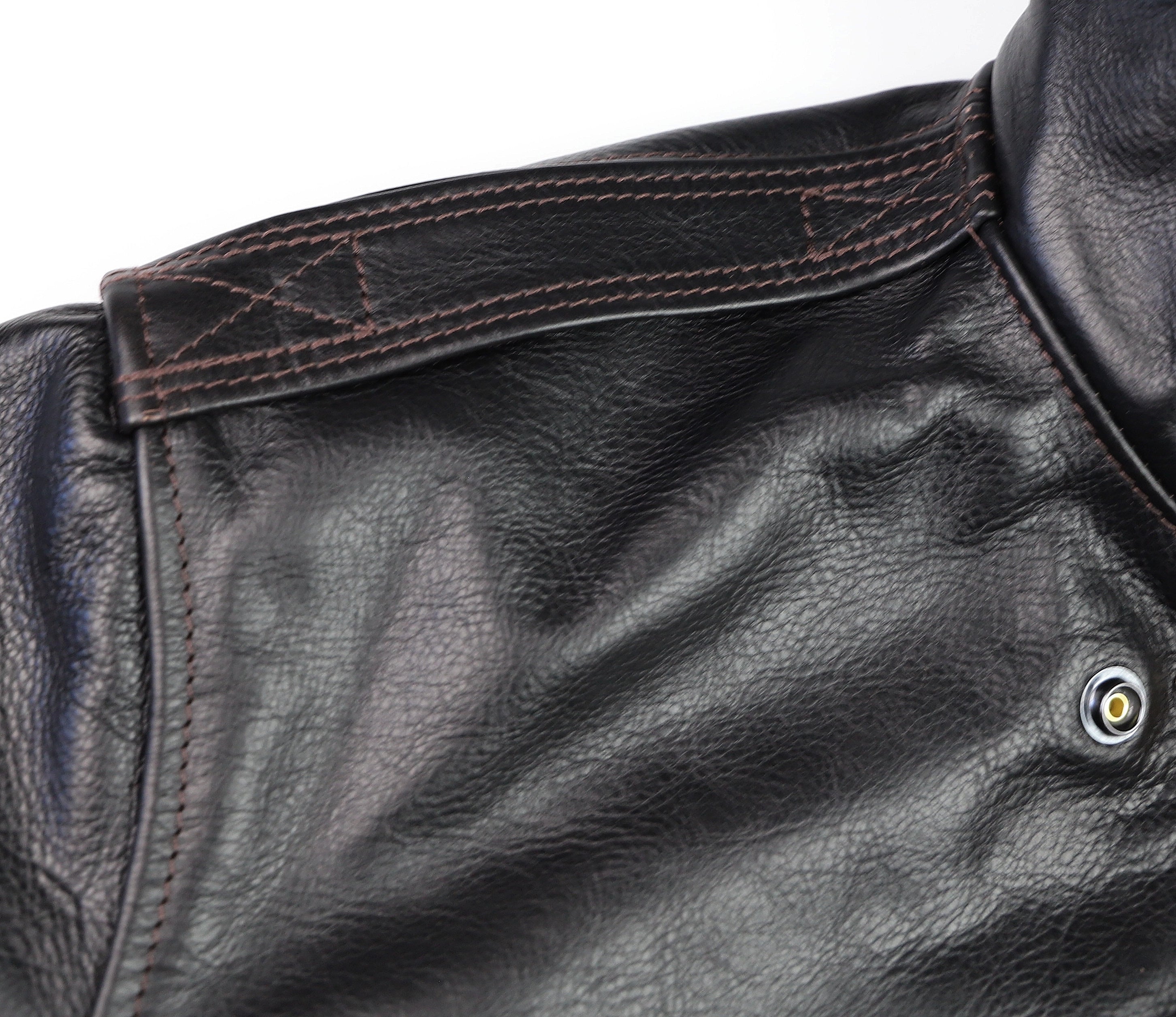 Aero A-2 Military Flight Jacket, size 42, Blackened Brown Vicenza Horsehide