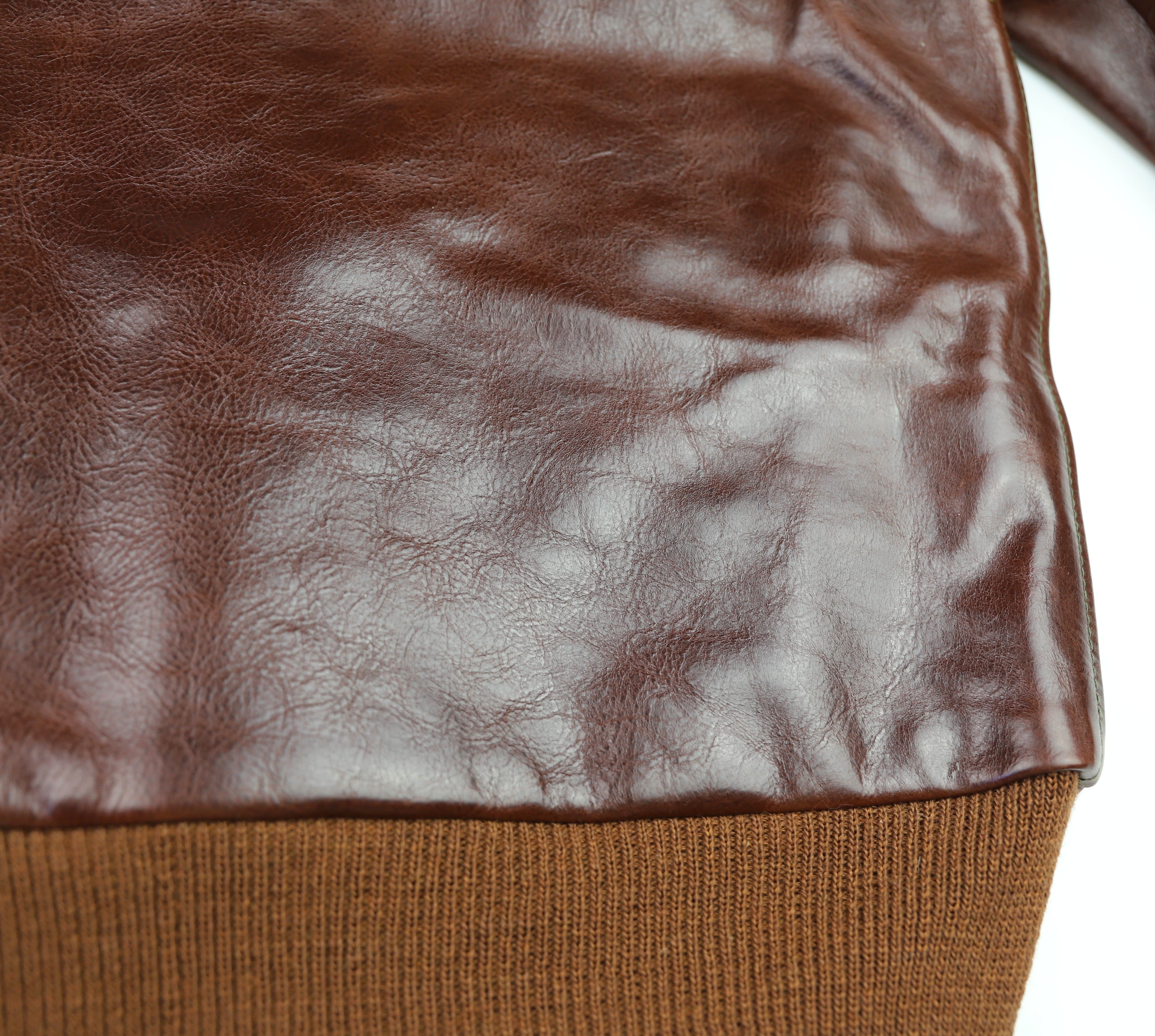 Aero A-2 Military Flight Jacket, size 40, Tobacco Badalassi Cowhide