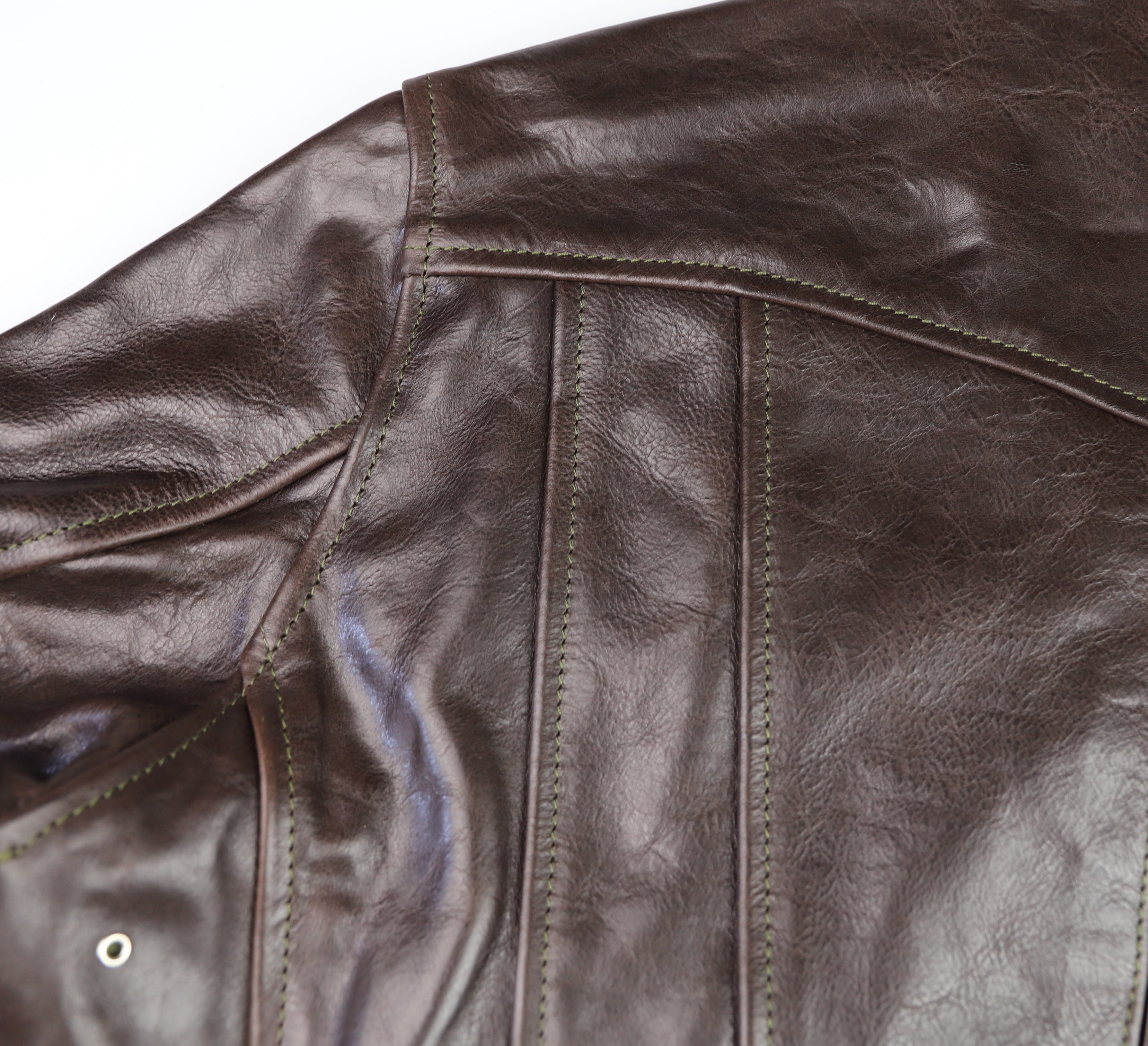 Aero Hooch Hauler, Button-up, size 44, Chestnut Badalassi Cowhide