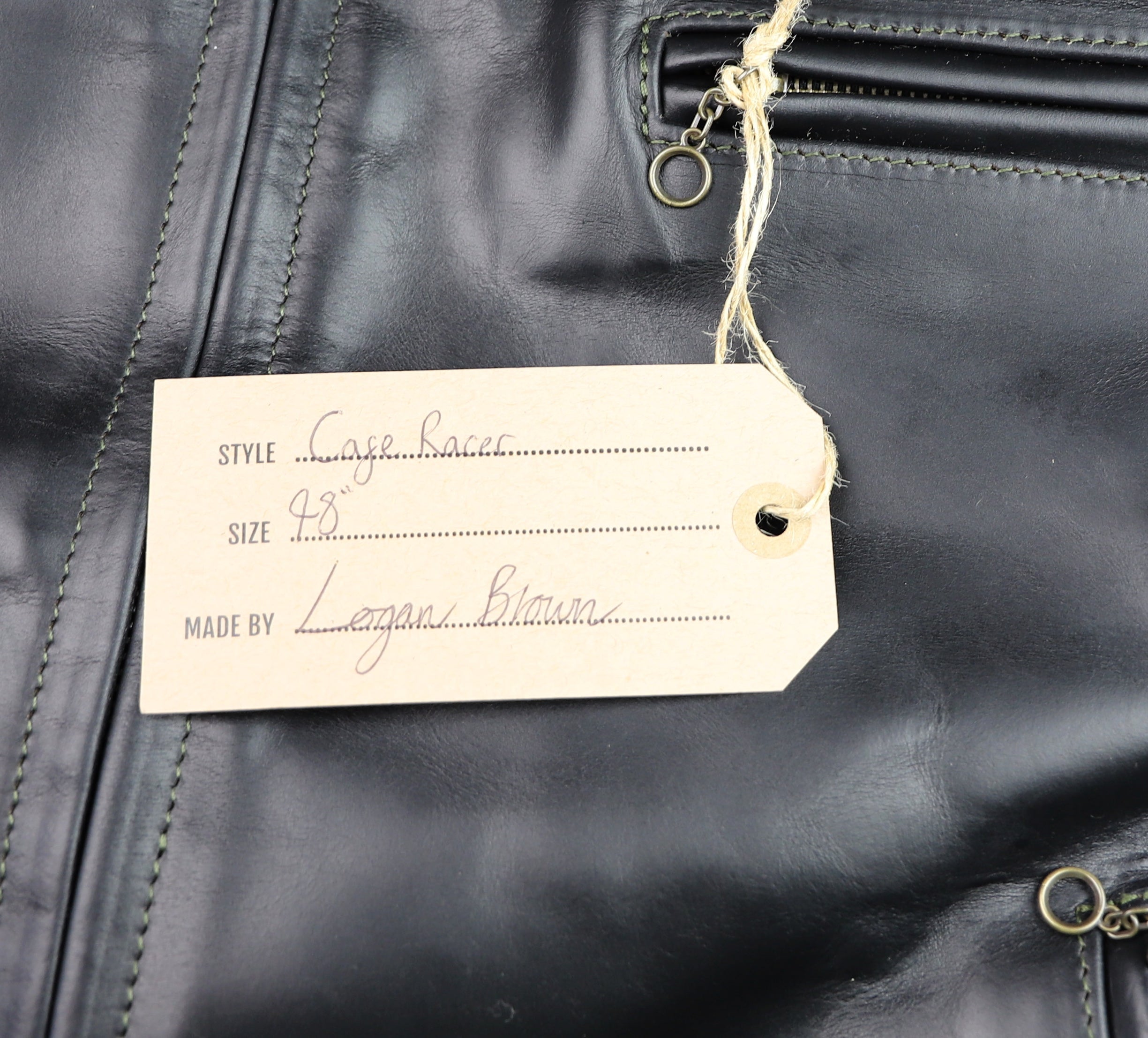 Aero Cafe' Racer, size 48, Black CXL Steerhide