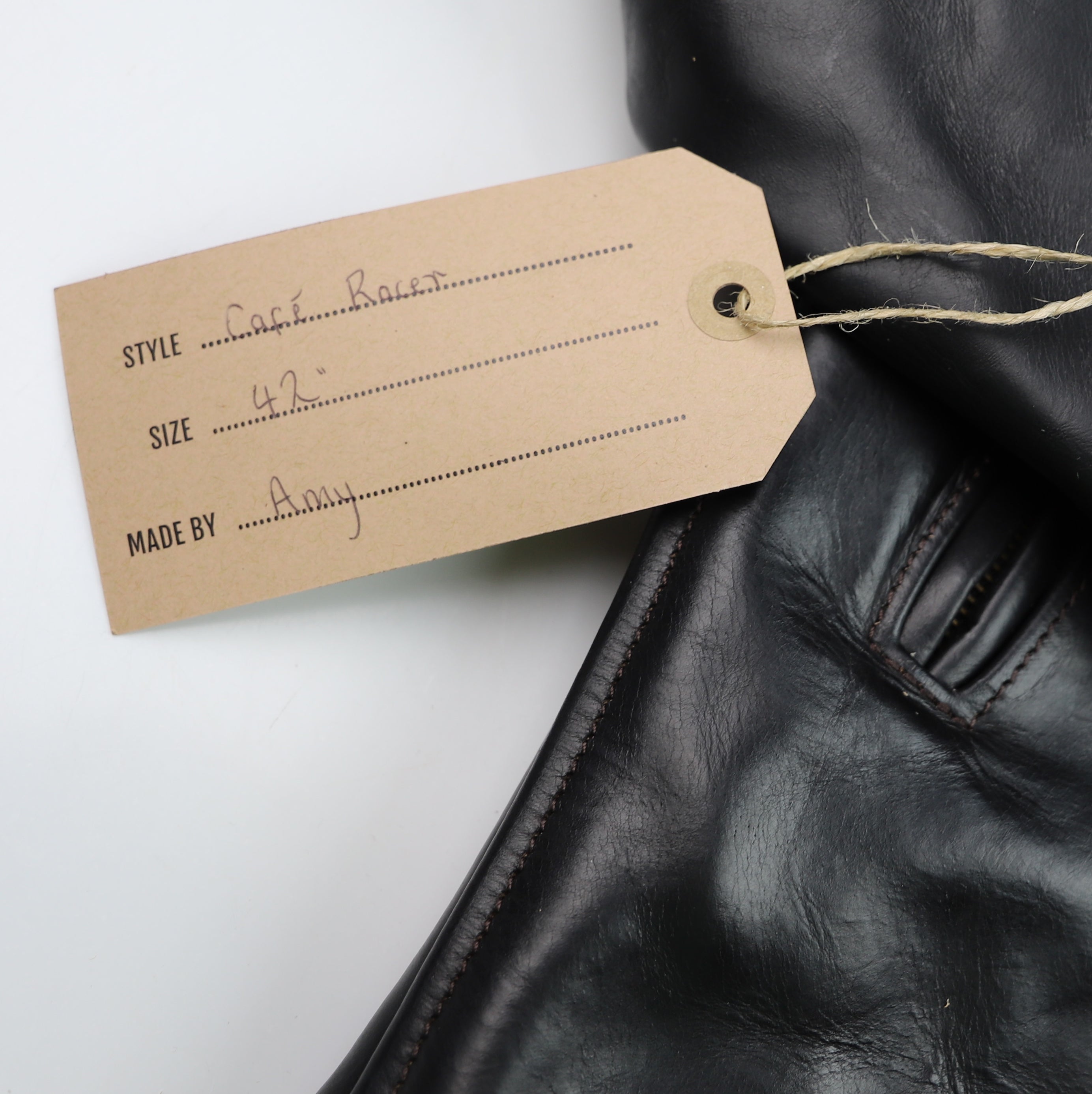 Aero Cafe' Racer, size 42, Black CXL Steerhide