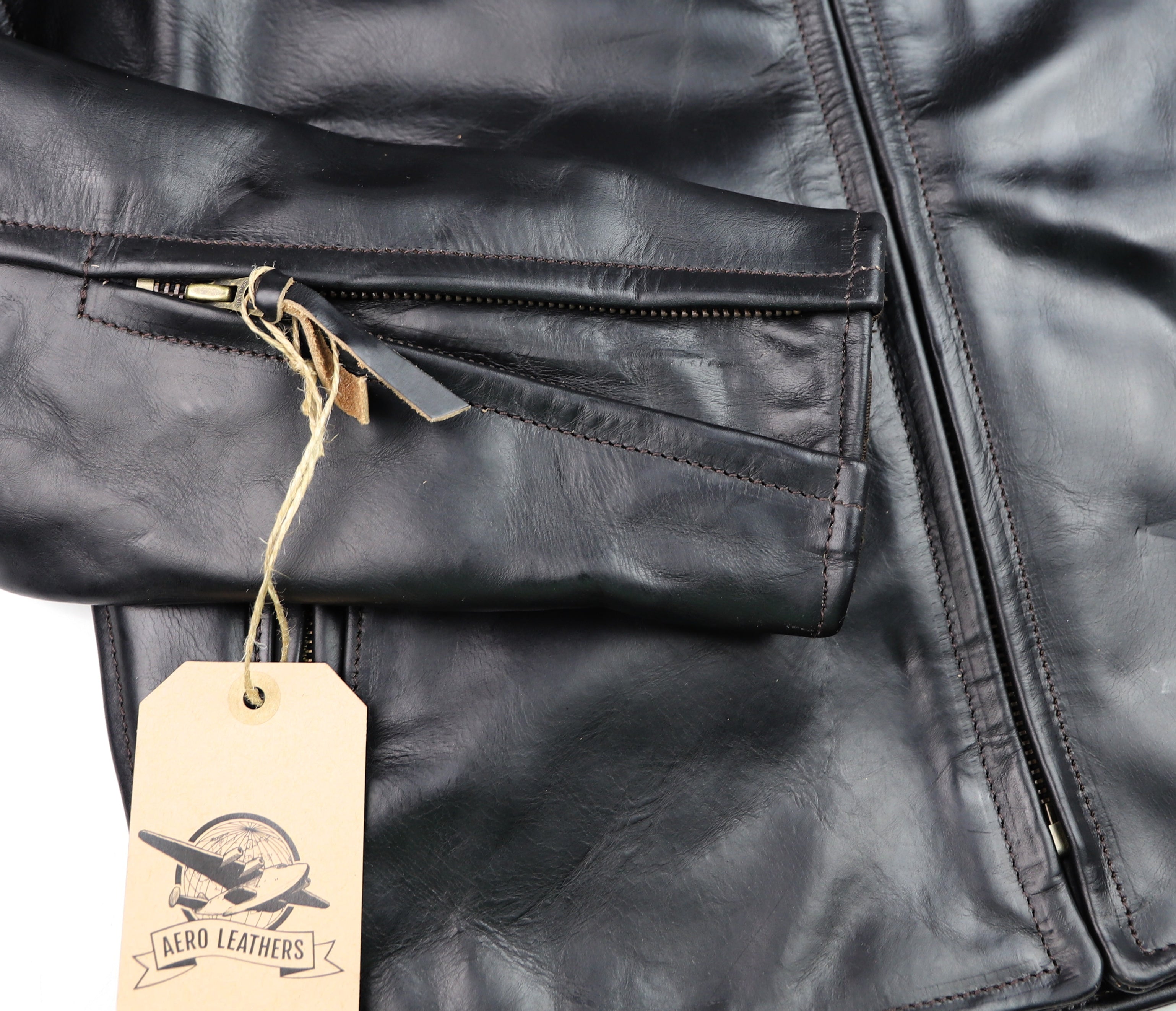 Aero Cafe' Racer, size 42, Black CXL Steerhide