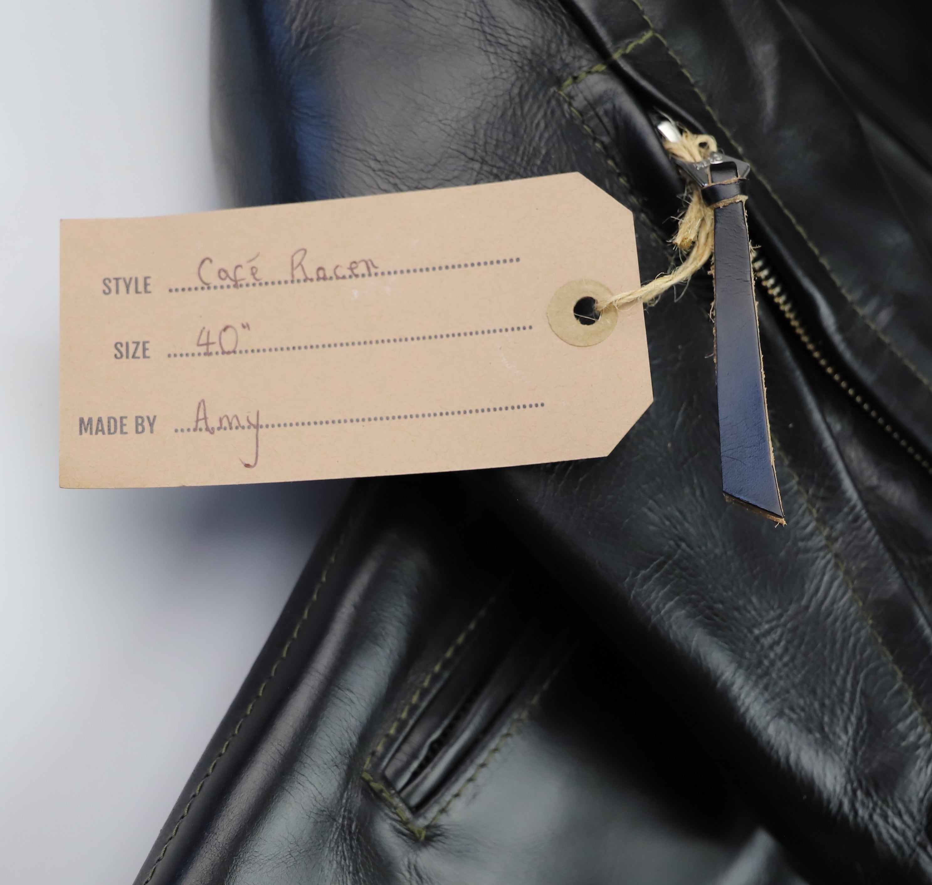Aero Cafe' Racer, size 40, Black CXL Steerhide