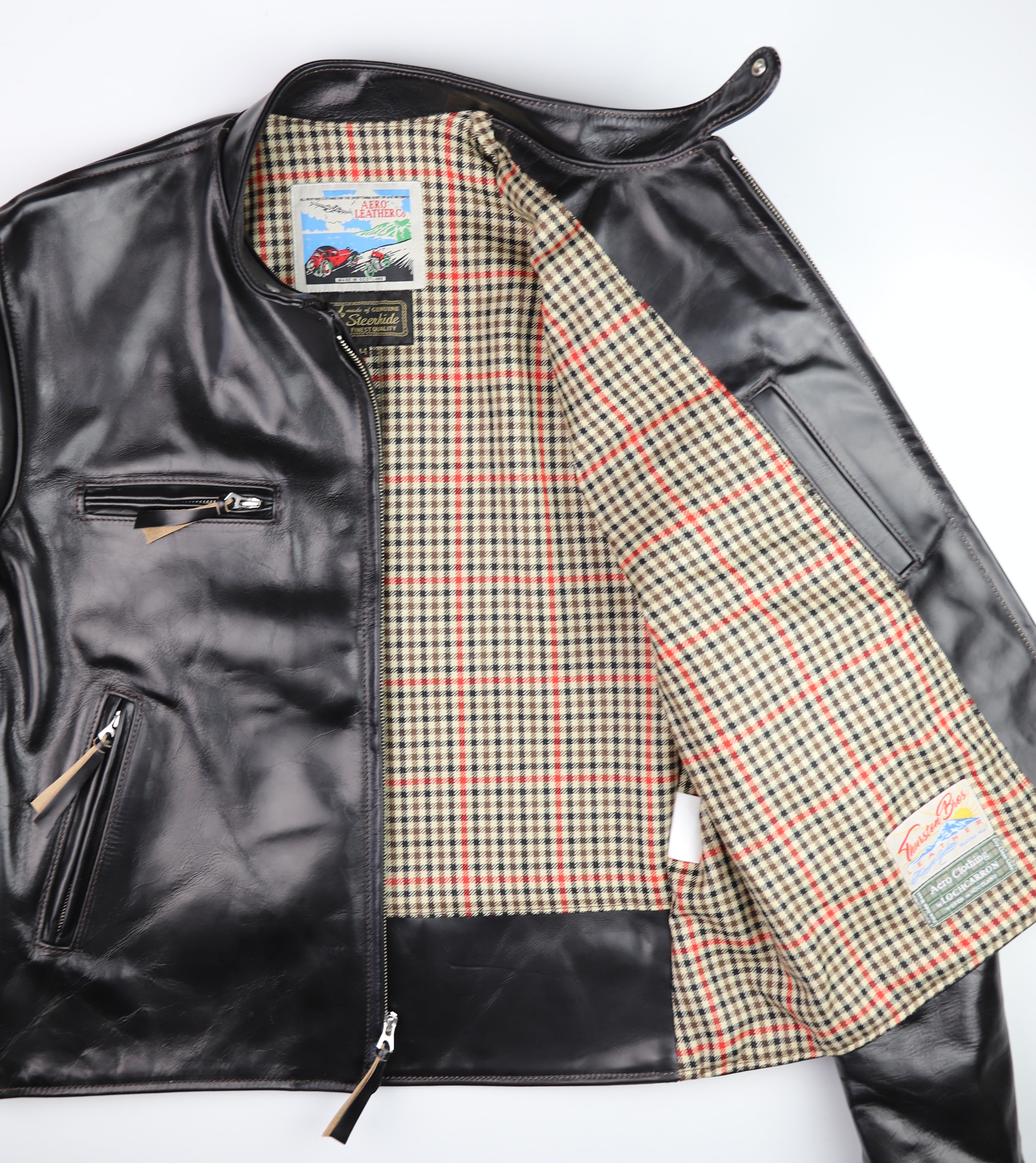 Aero Cafe' Racer, size 44, Black CXL Steerhide