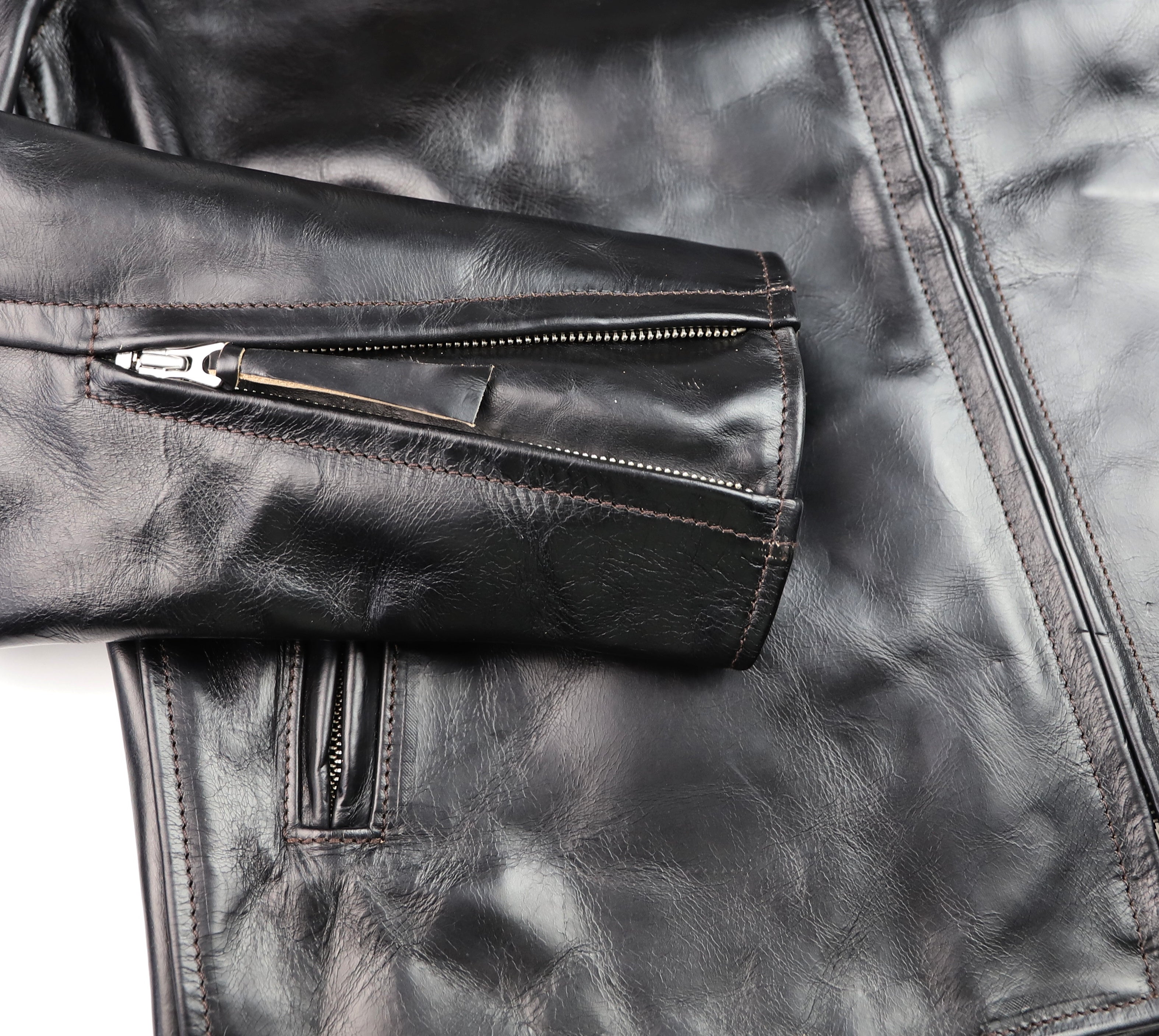 Aero Cafe' Racer, size 44, Black CXL Steerhide