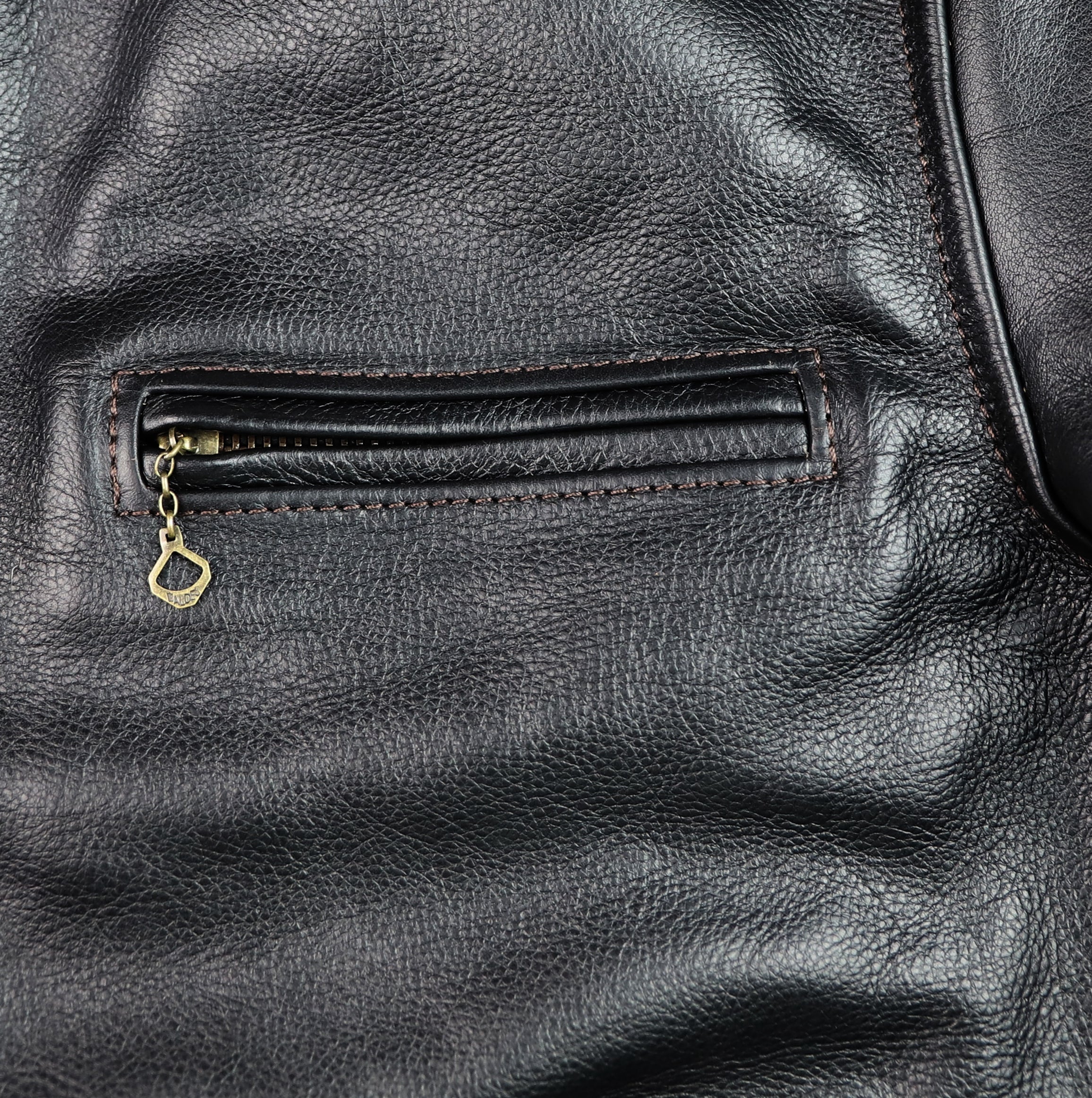 Aero College Jacket, size 38 (fits like 42), Blackened Brown Vicenza Horsehide