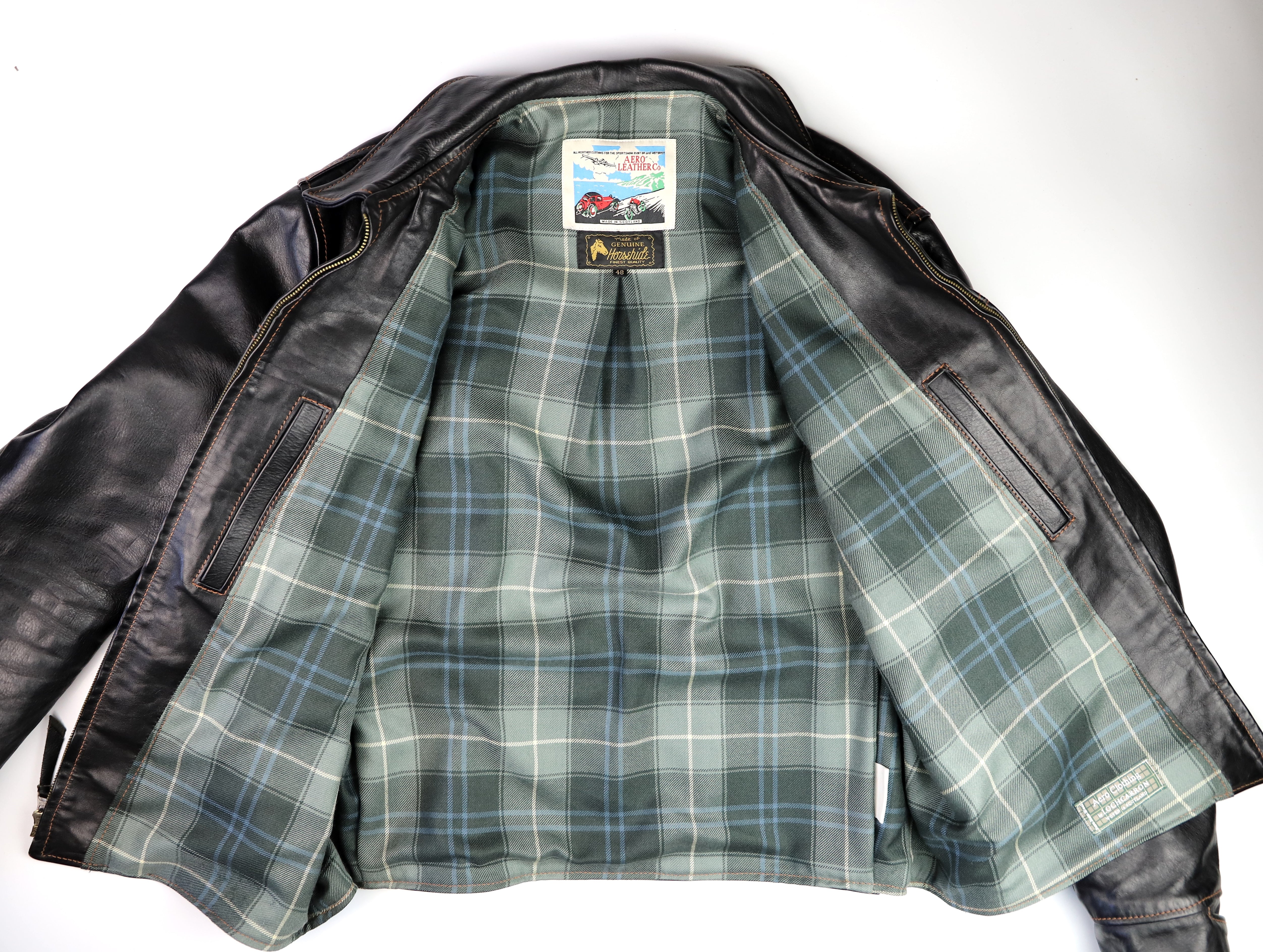 Aero Dustbowl, size 48, Black Vicenza, Gently Worn