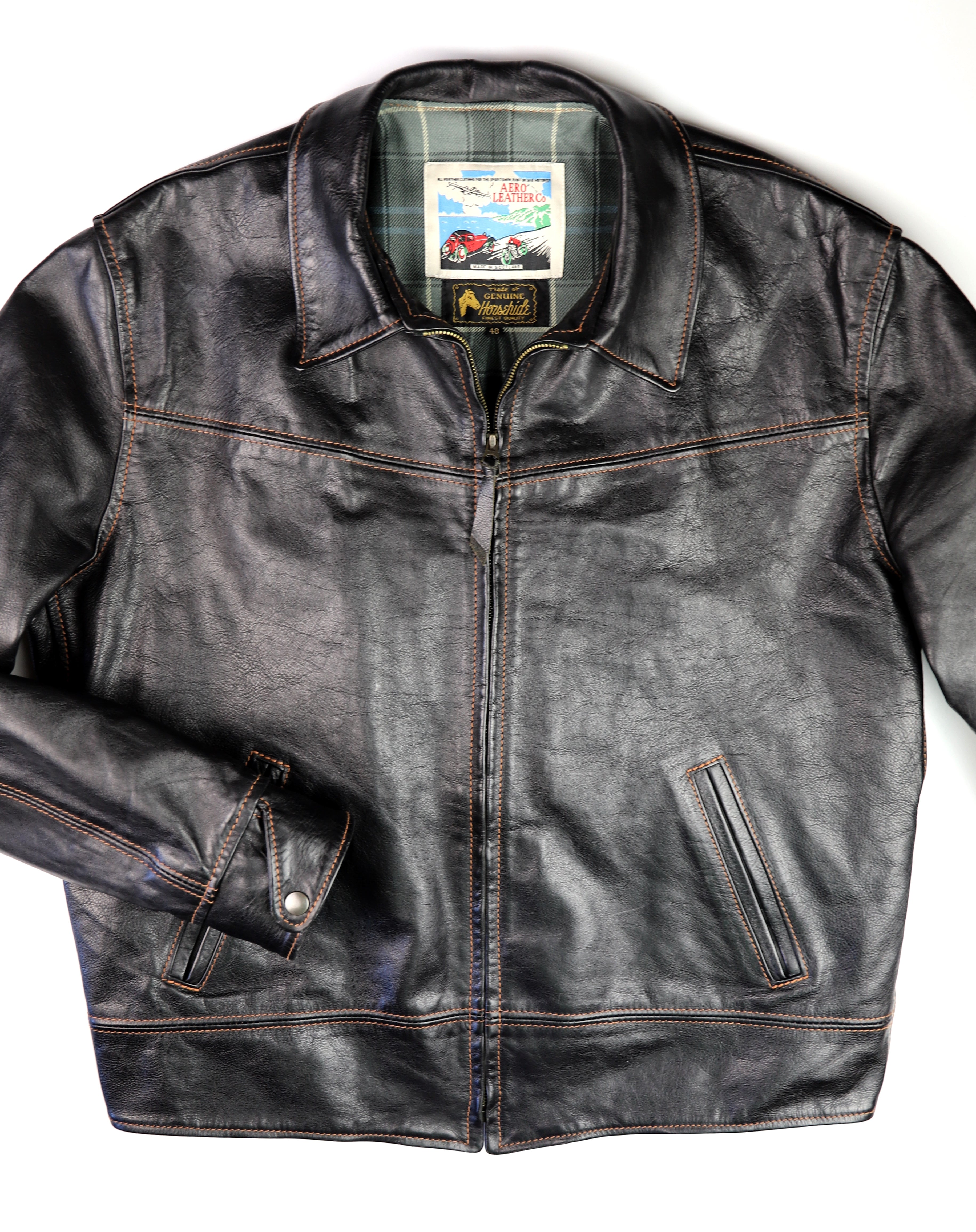 Aero Dustbowl, size 48, Black Vicenza, Gently Worn