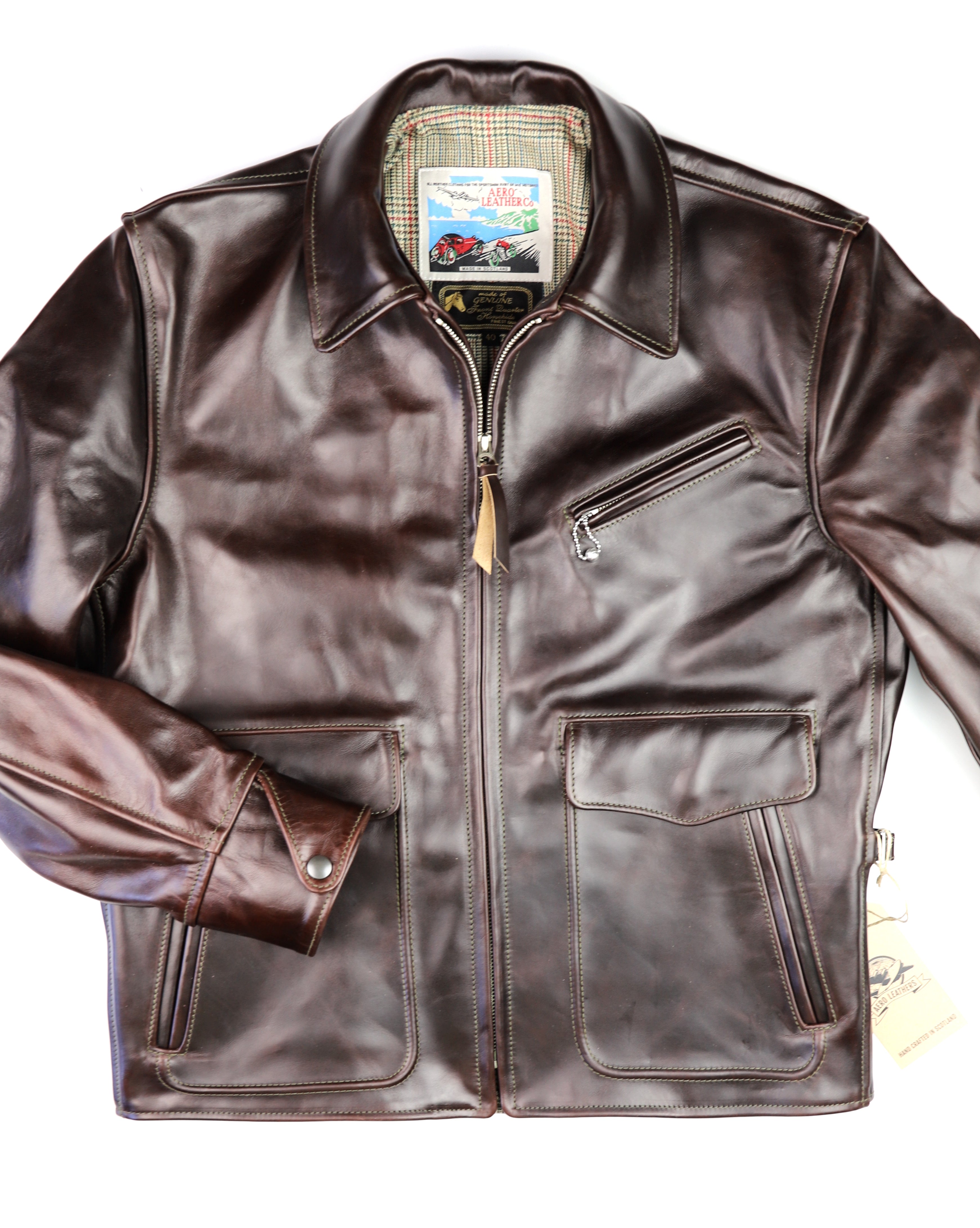Aero Half Belt Deluxe, size 40 (fits like size 42), Brown CXL FQHH