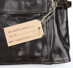 Aero Half Belt Deluxe, size 38 (fits like size 42), Chestnut Badalassi