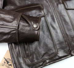 Aero Half Belt Deluxe, size 38 (fits like size 42), Chestnut Badalassi