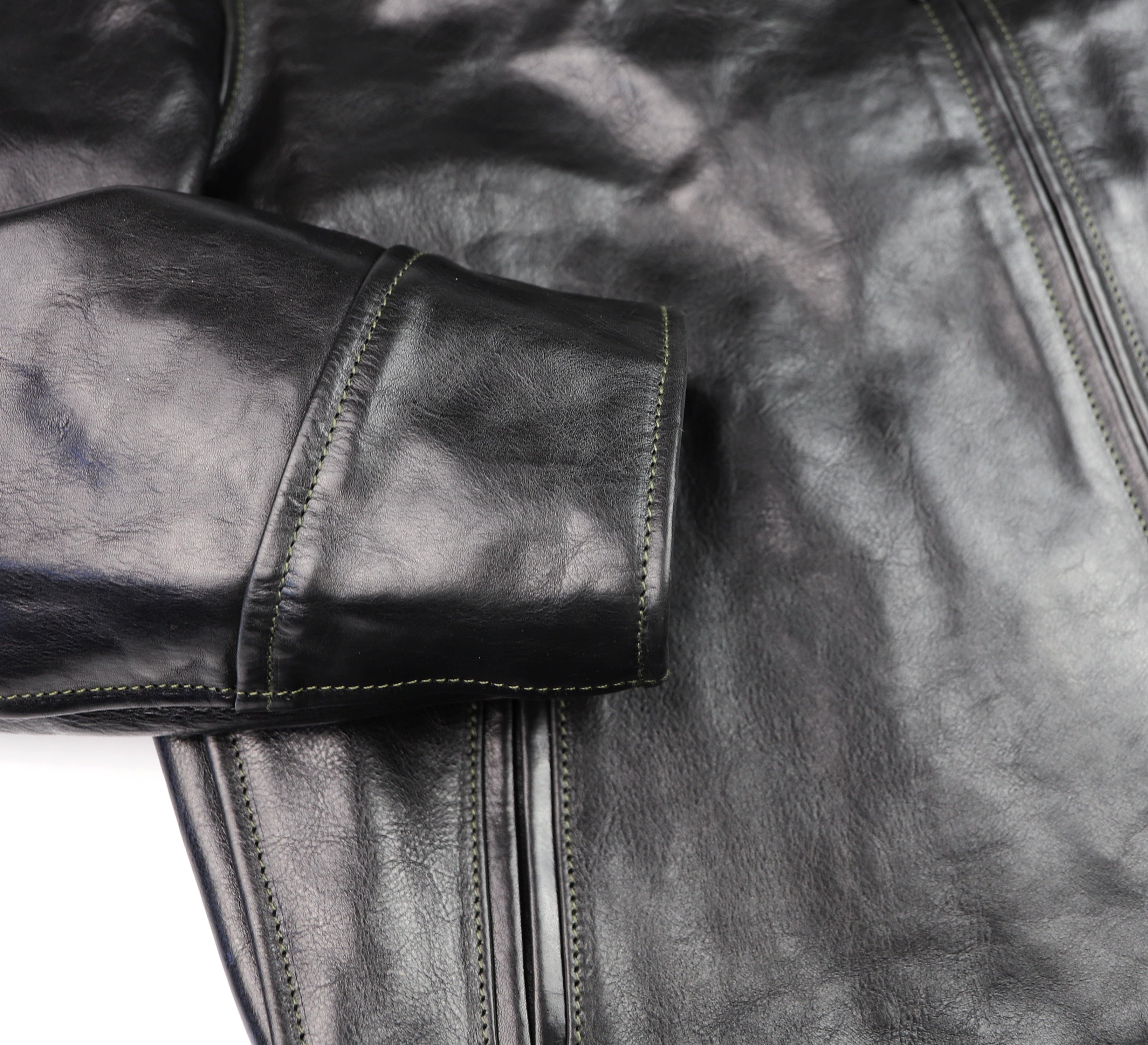 Aero Highwayman, size 46 (fits like size 50), Black Badalassi Cowhide