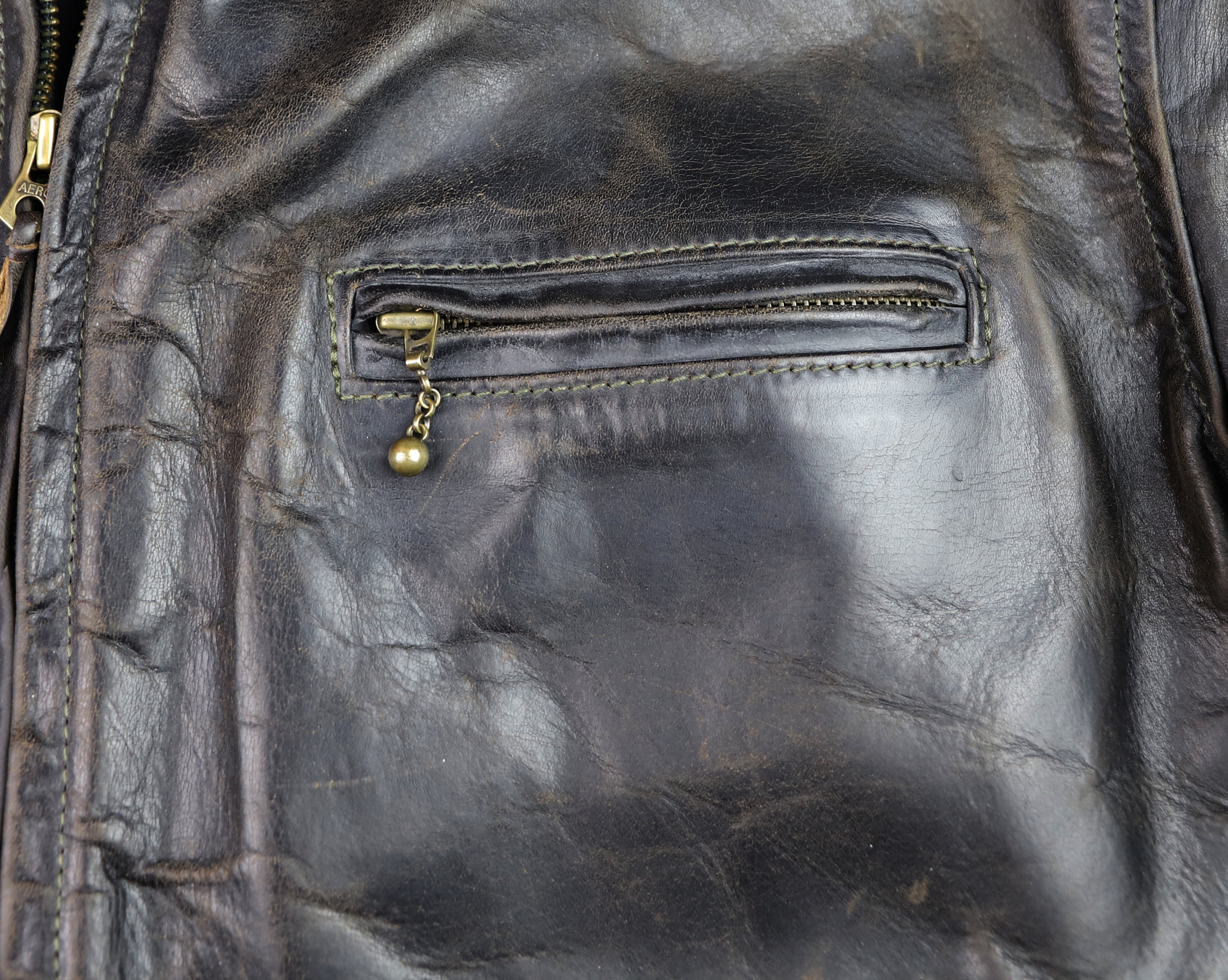Aero Highwayman, sz 44, Black CXL FQHH, Gently Worn
