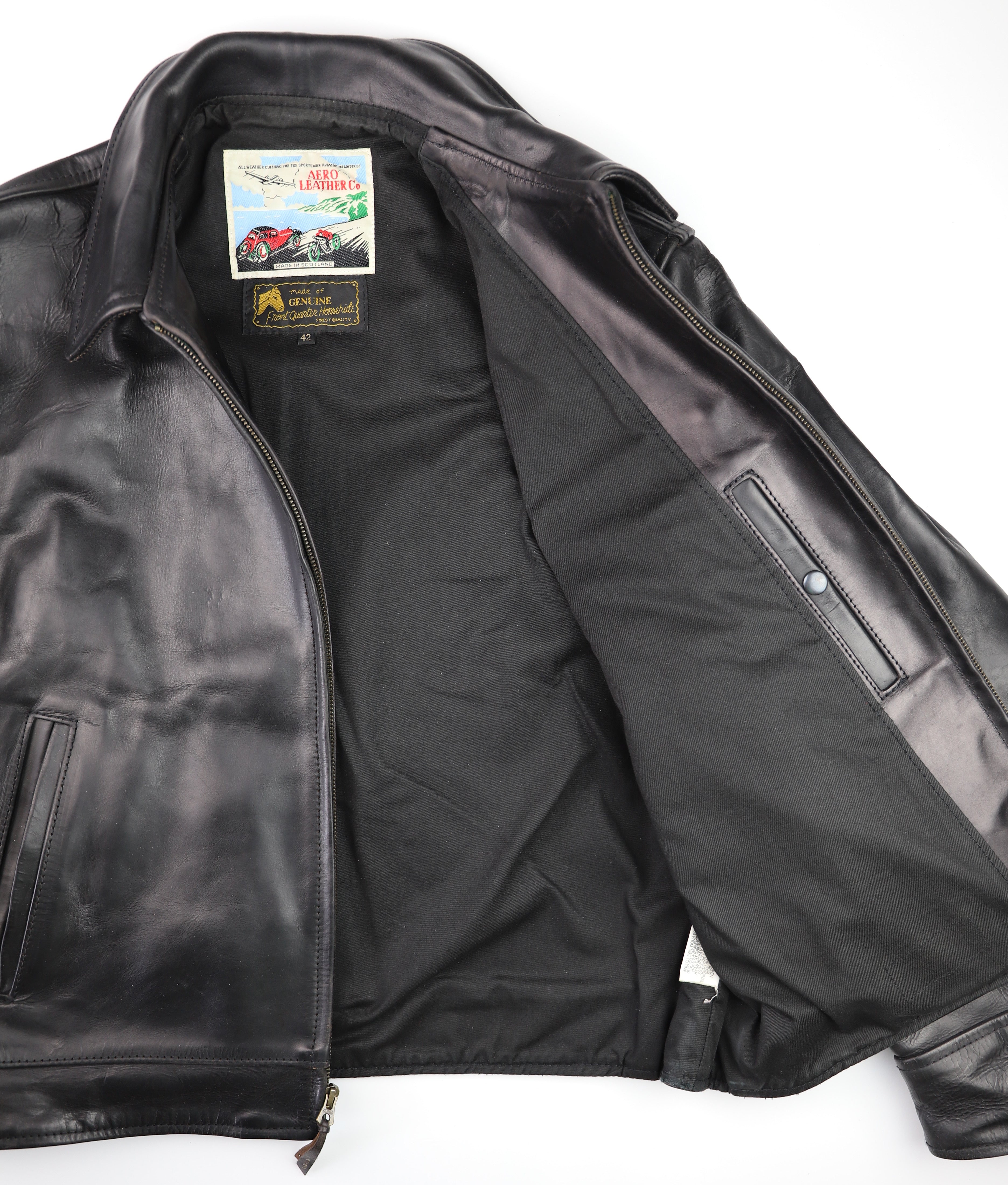 Aero Highwayman, sz 42, Black CXL FQHH, Gently Worn