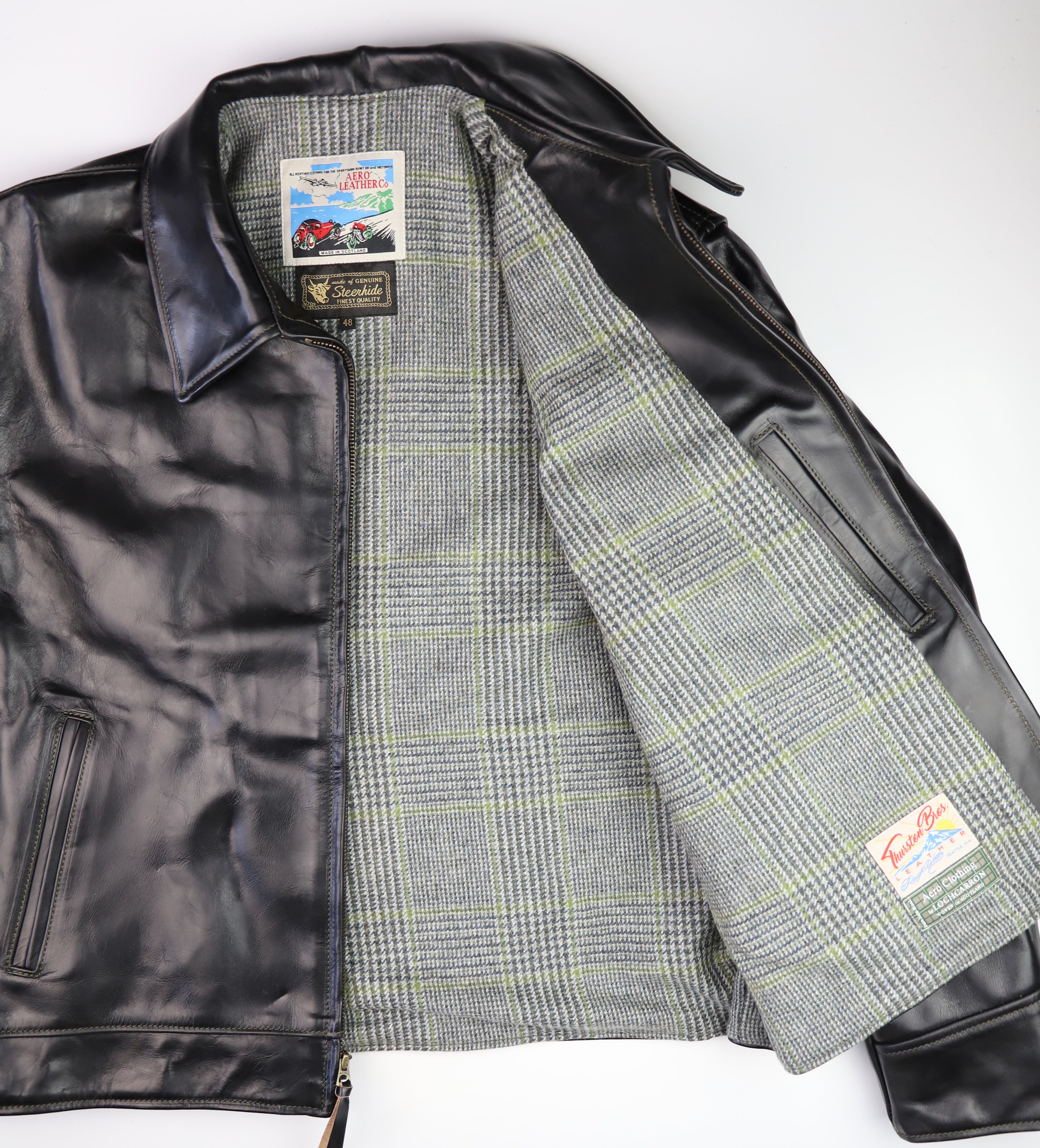 Aero Highwayman, size 48, Black Chromexcel Steerhide
