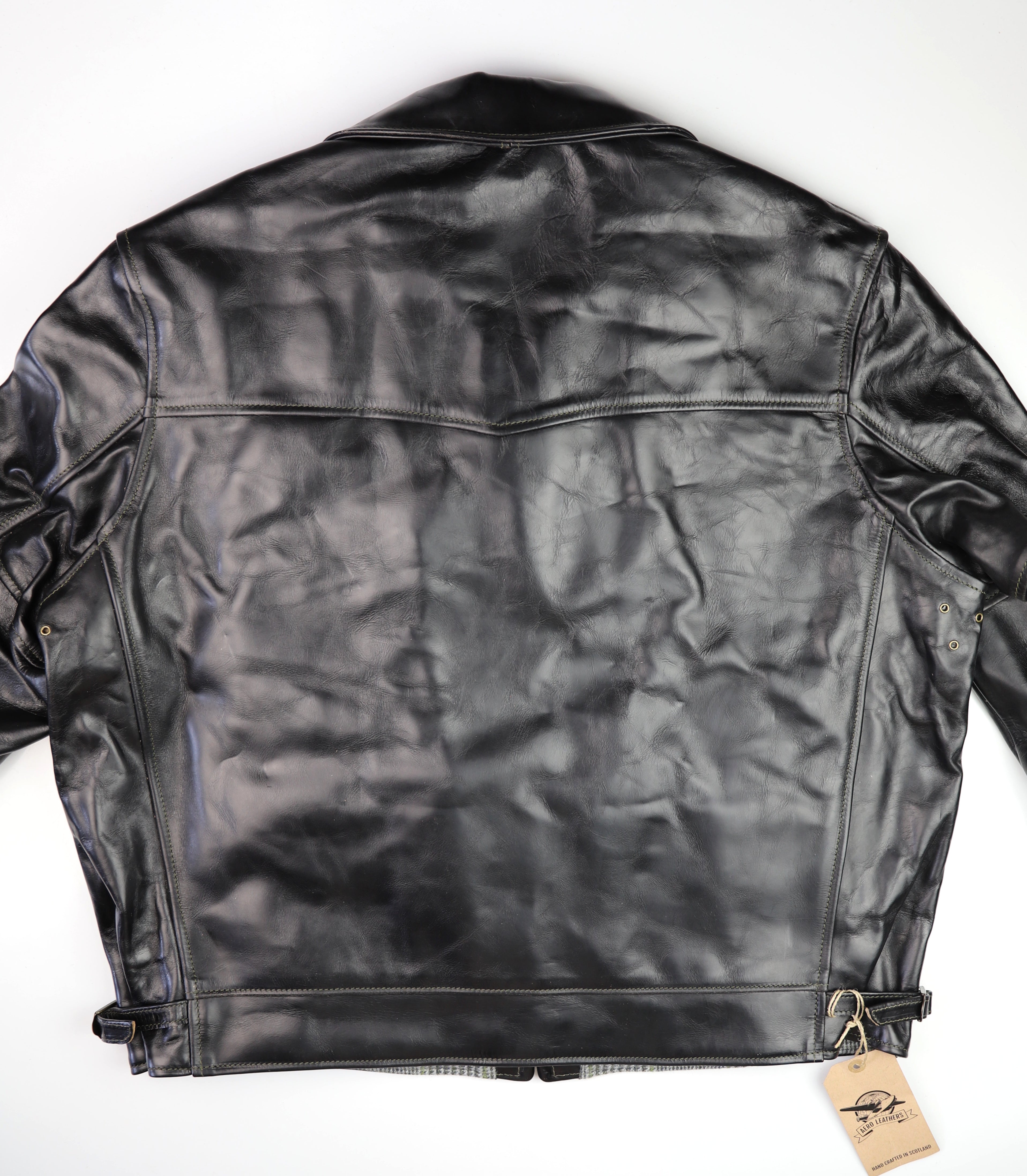 Aero Highwayman, size 48, Black Chromexcel Steerhide