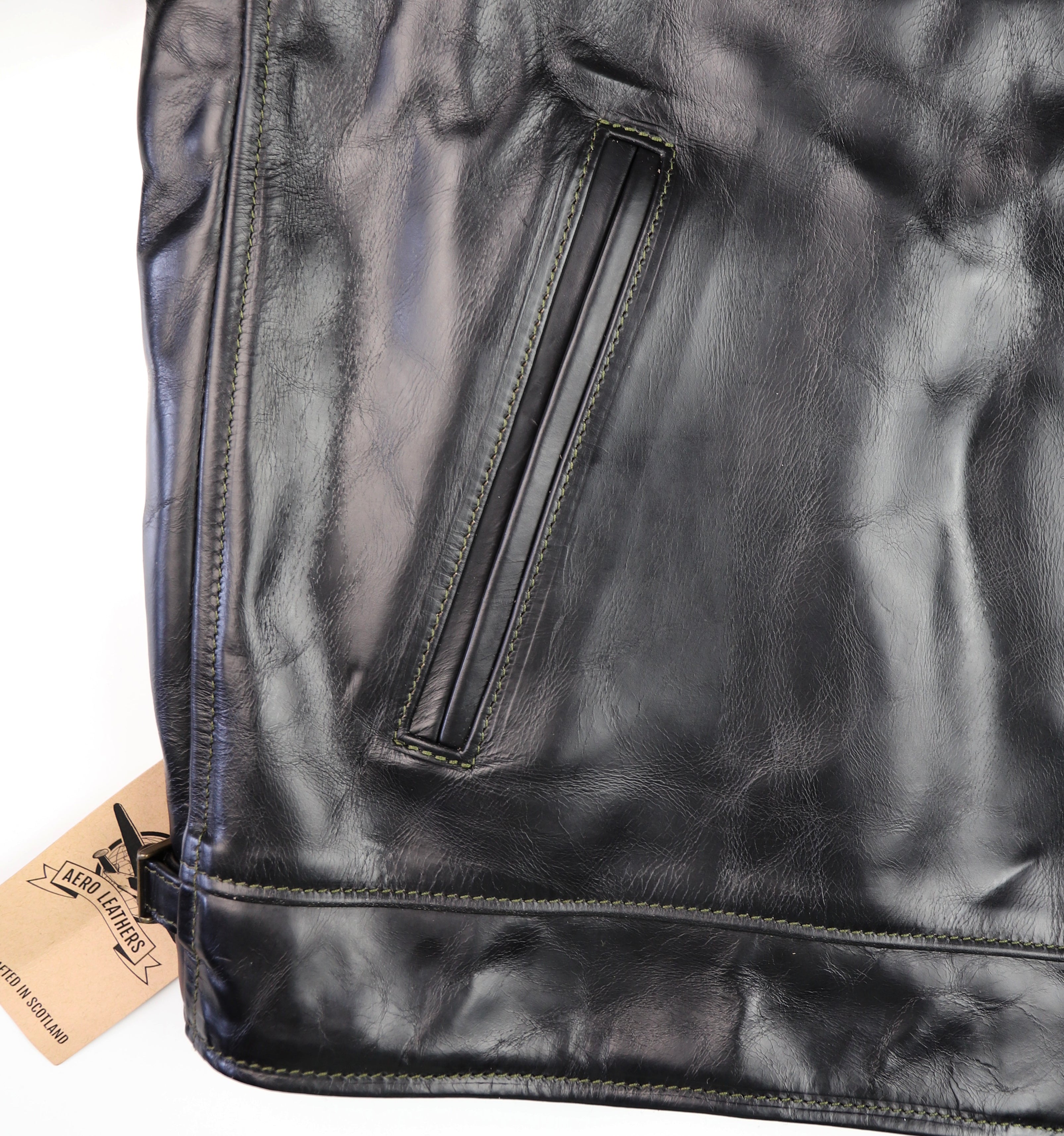 Aero Highwayman, size 48, Black Chromexcel Steerhide