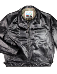 Aero Highwayman, size 44 (fits like 48), Black Chromexcel Steerhide