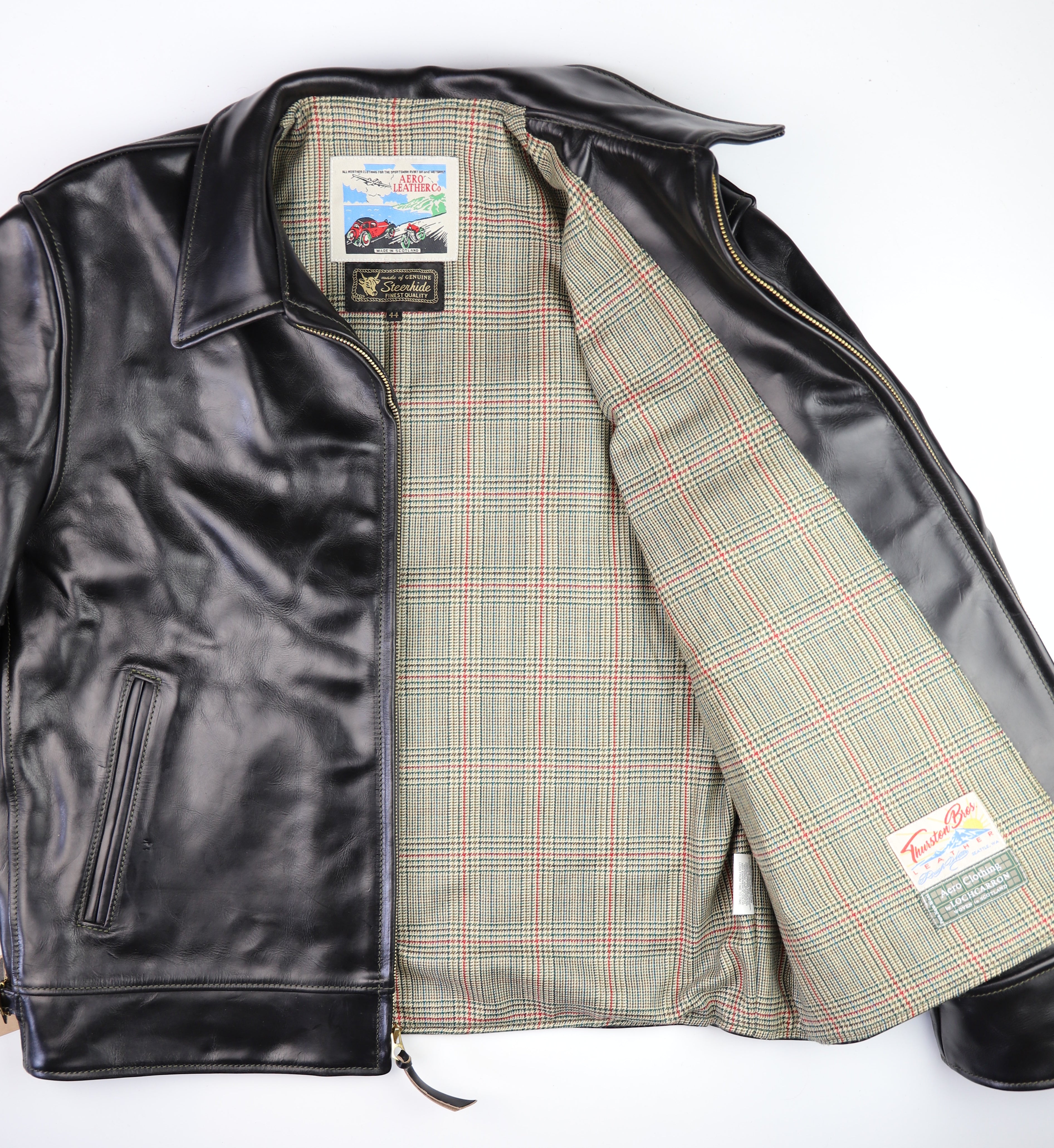 Aero Highwayman, size 44, Black Chromexcel Steerhide
