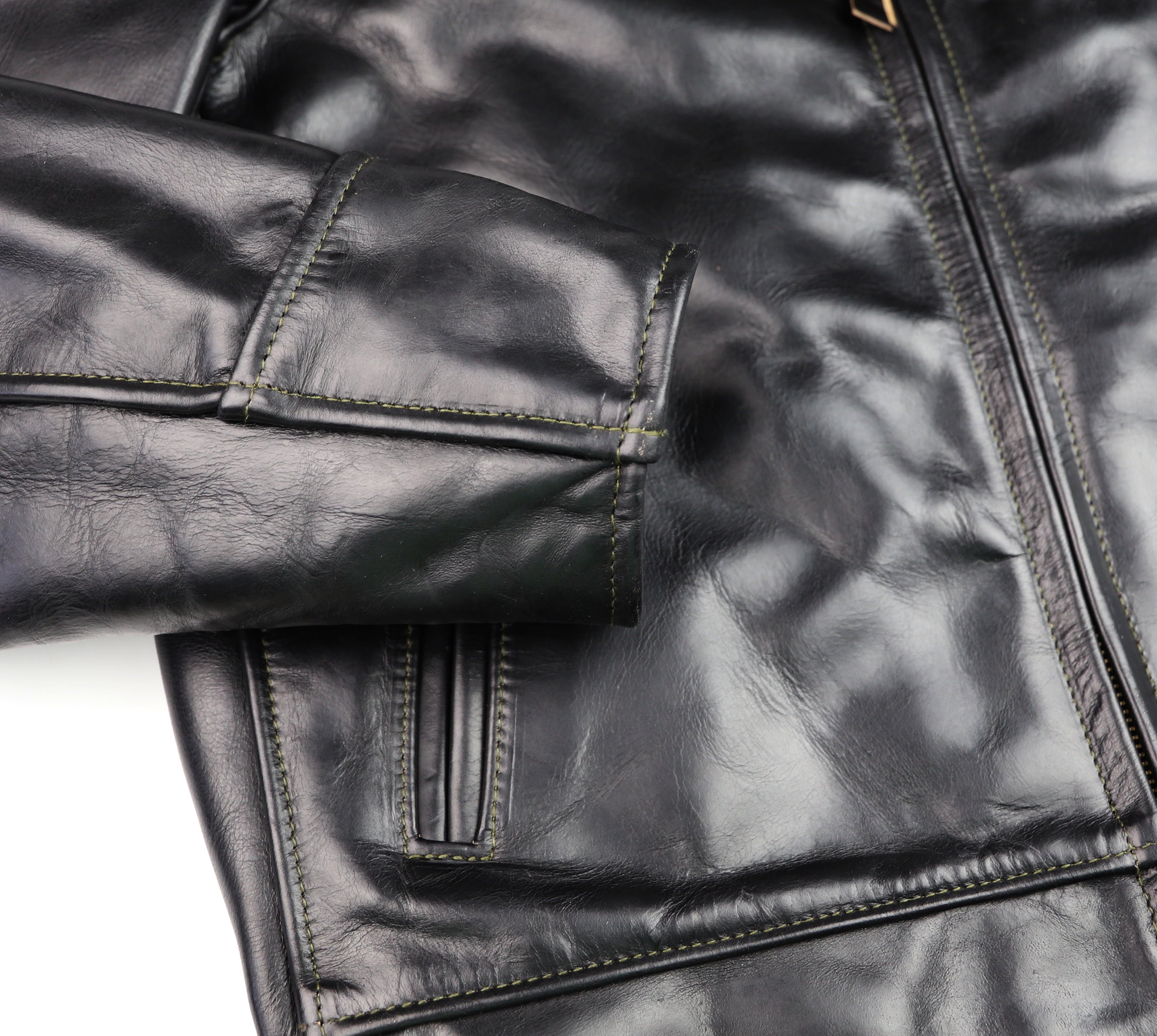 Aero Highwayman, sz 38 (fits like size 42), Black CXL Steerhide