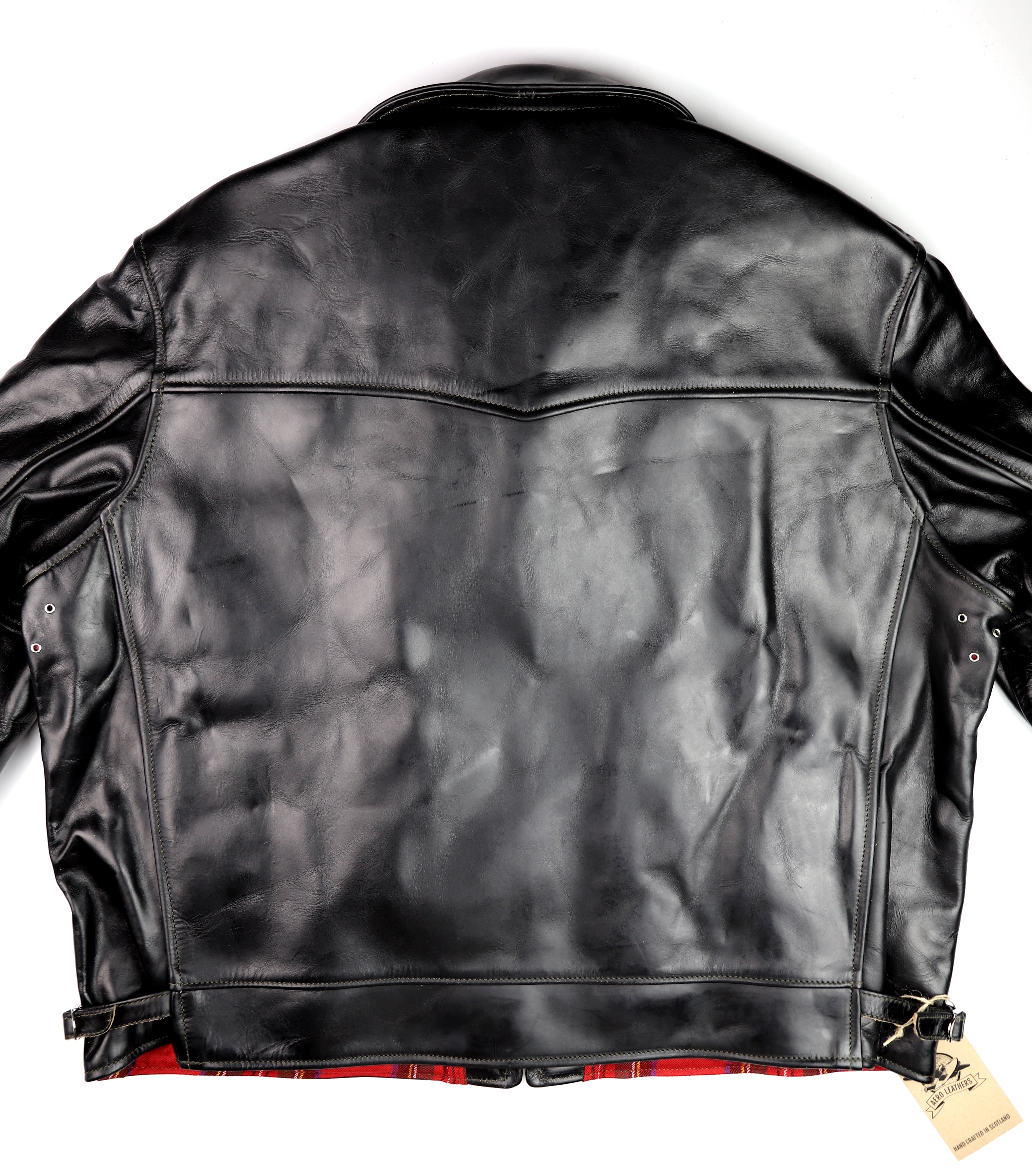 Aero Highwayman, size 50, Black Chromexcel Steerhide