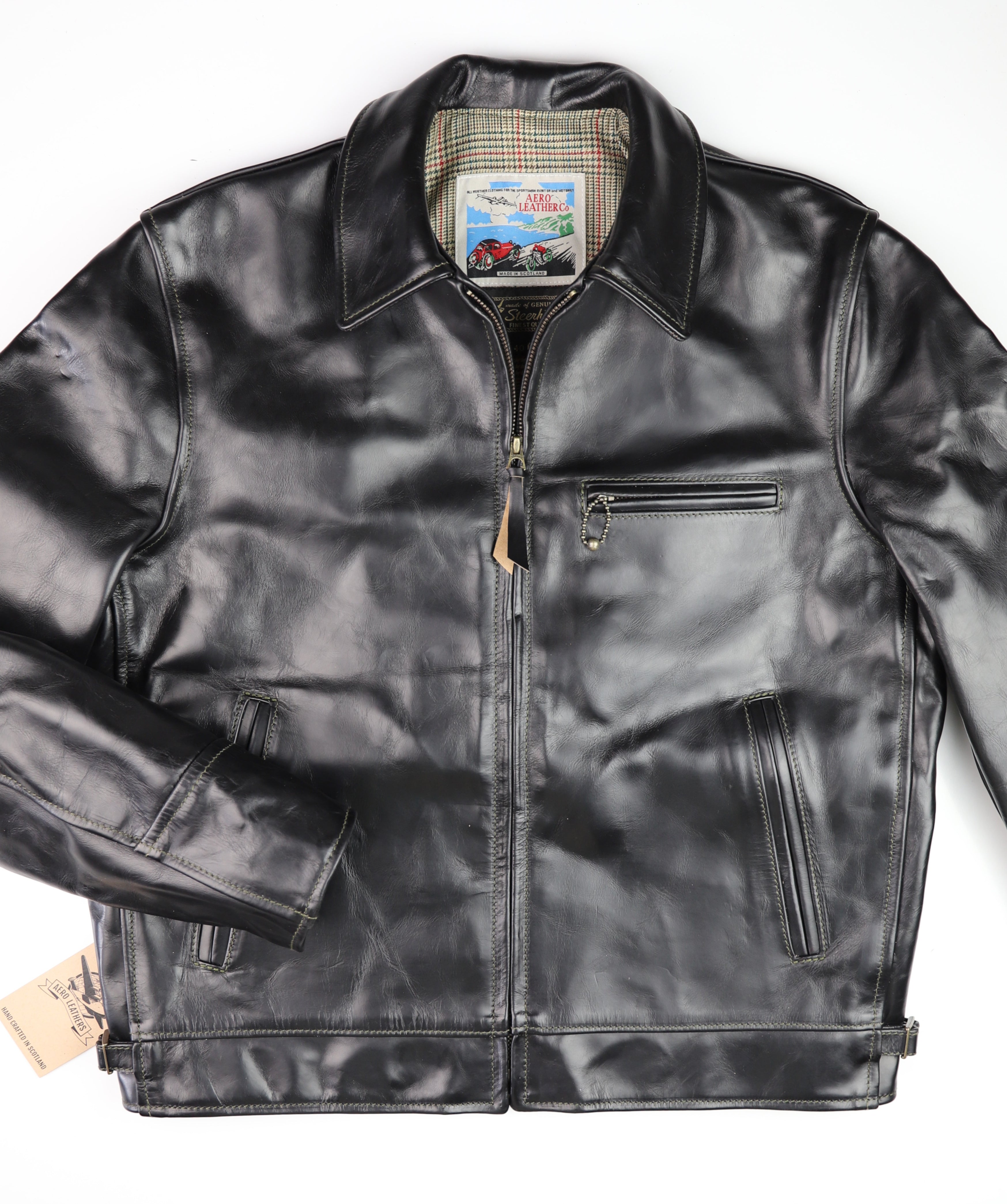 Aero Highwayman, size 40, Black Chromexcel Steerhide