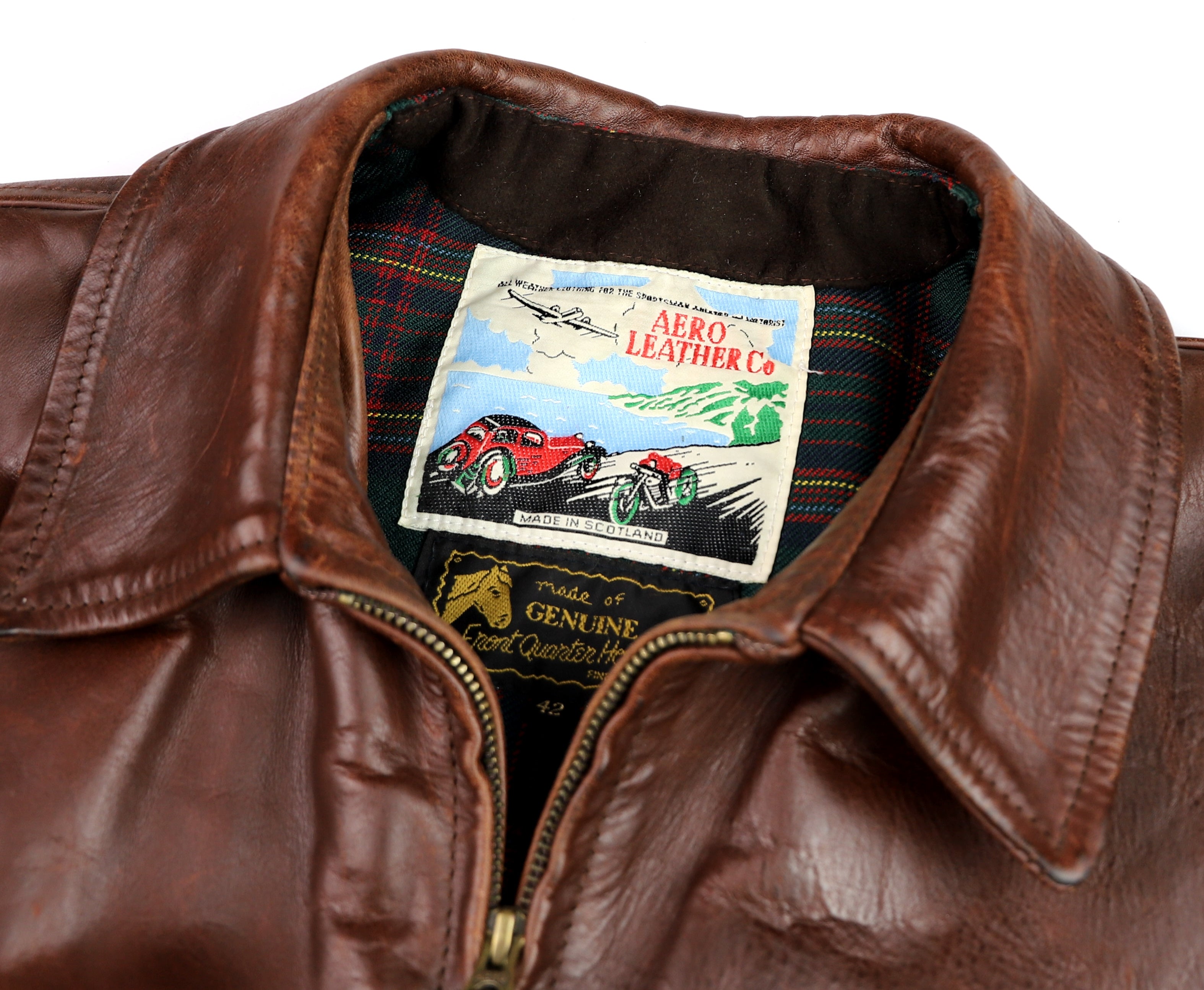 Aero Highwayman, size 42 (fits like 46), Brown CXL FQHH, Gently Worn
