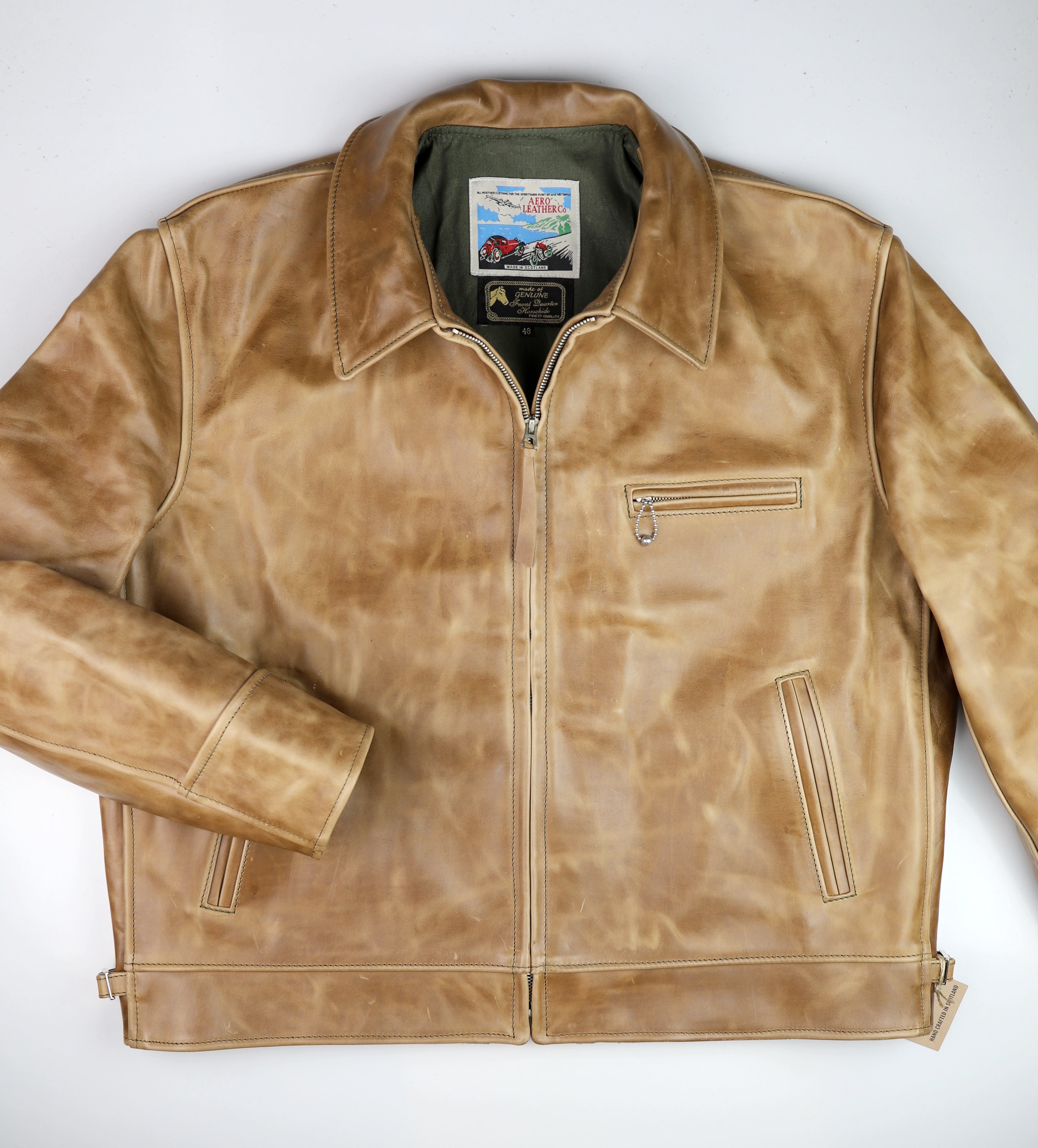 Aero Highwayman, sz 48 (fits like 52), Natural Chromexcel FQHH