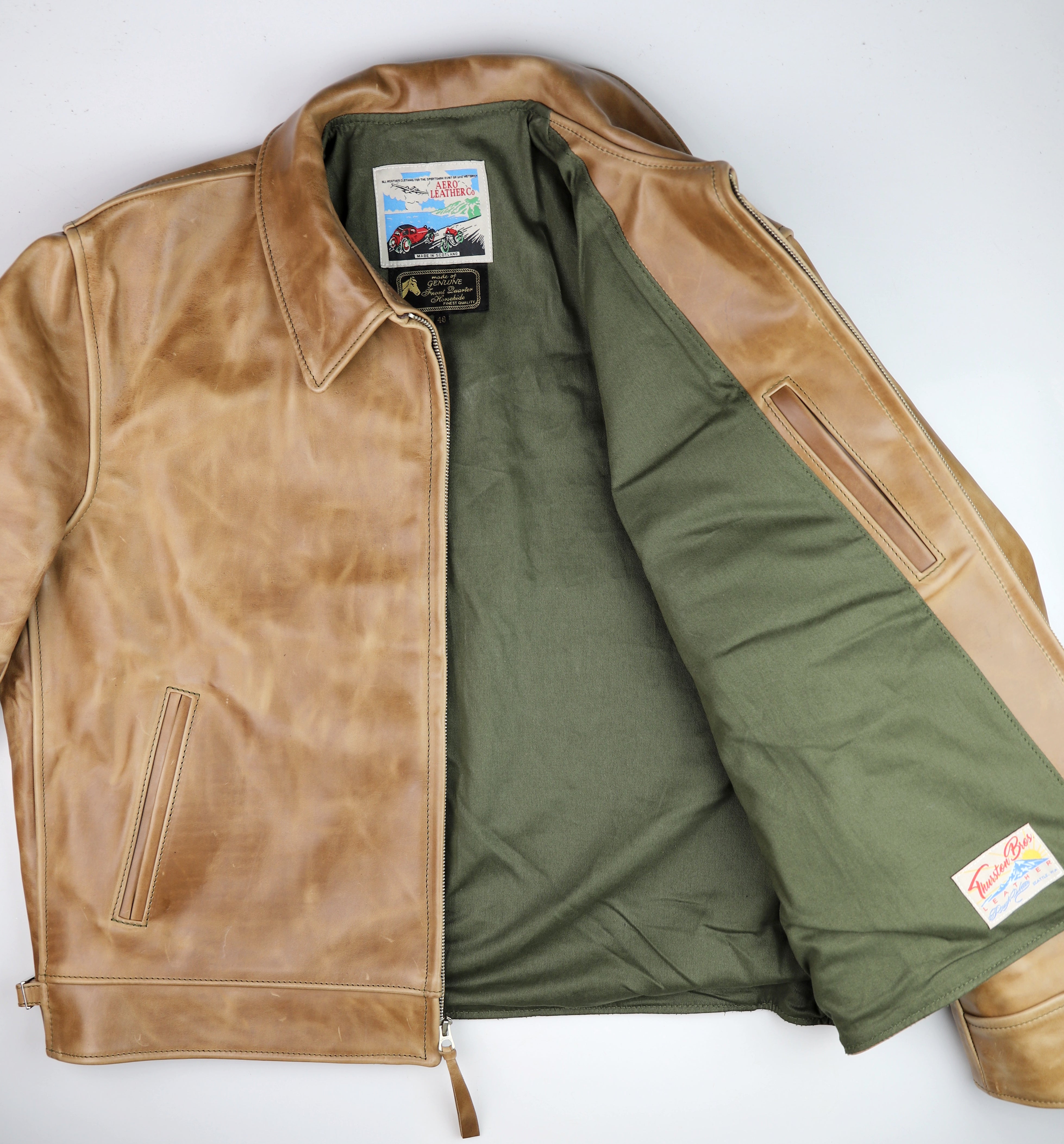 Aero Highwayman, sz 48 (fits like 52), Natural Chromexcel FQHH