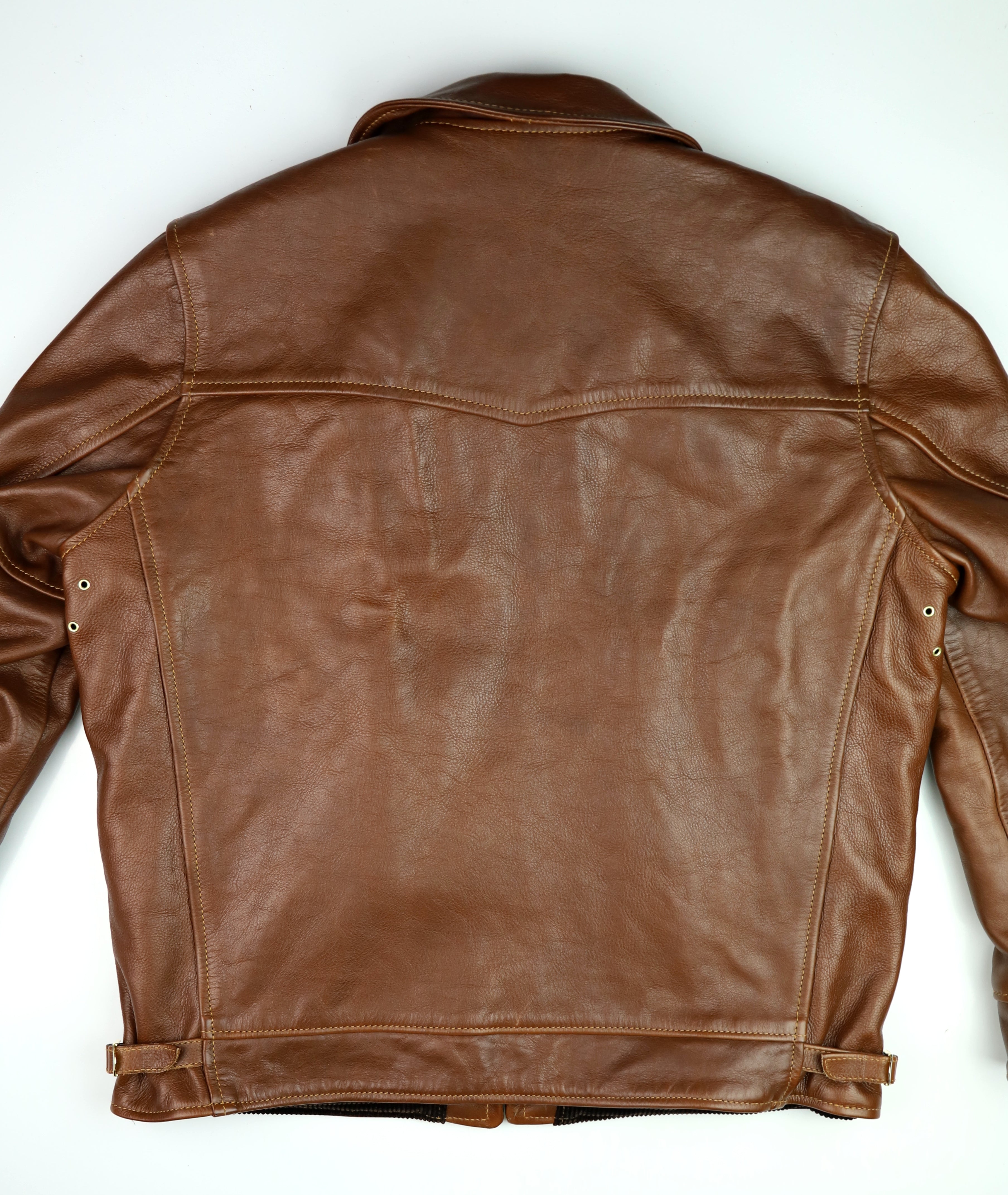 Aero Highwayman, sz 40, Russet Vicenza Horsehide, Gently Worn