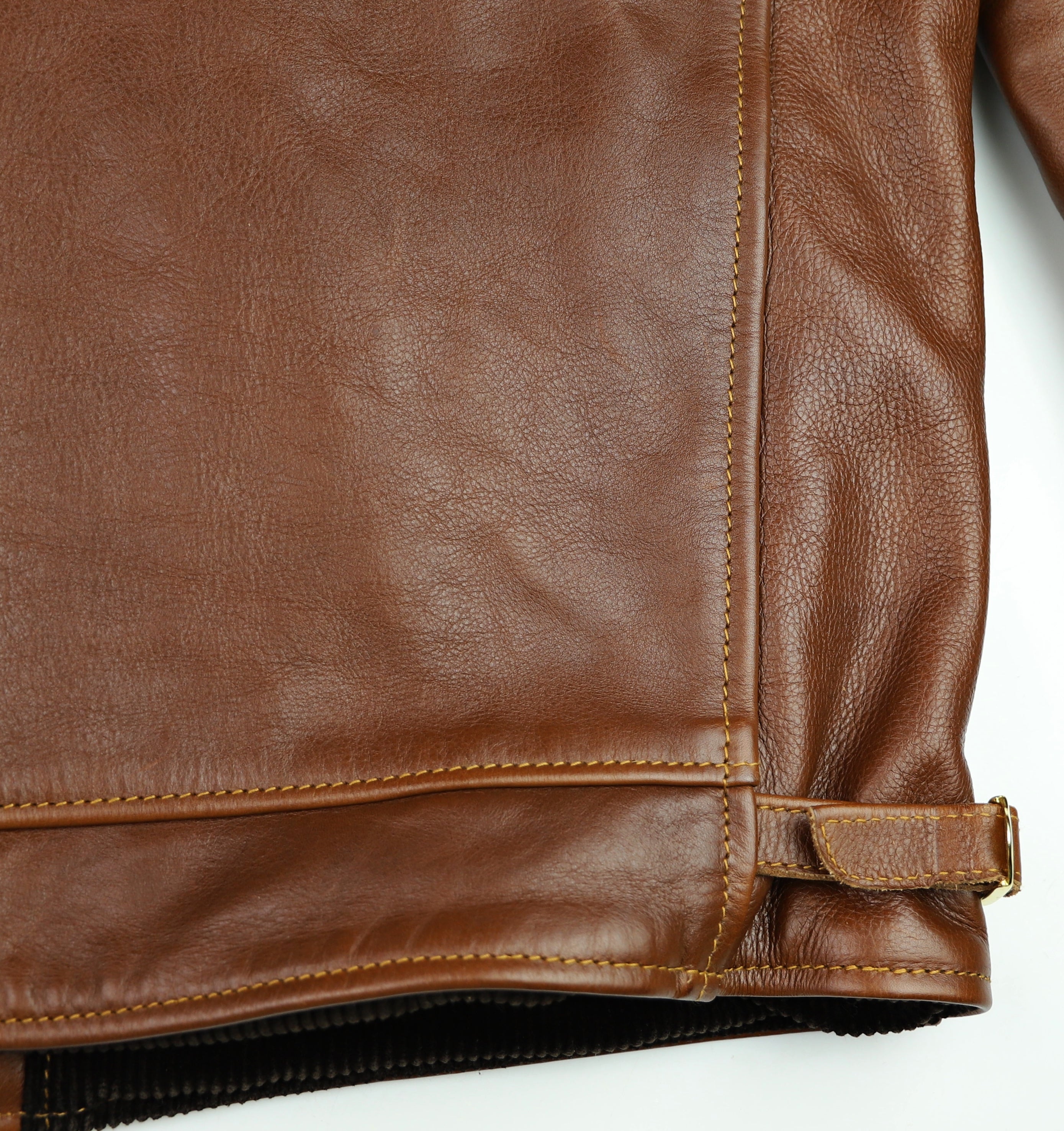 Aero Highwayman, sz 40, Russet Vicenza Horsehide, Gently Worn