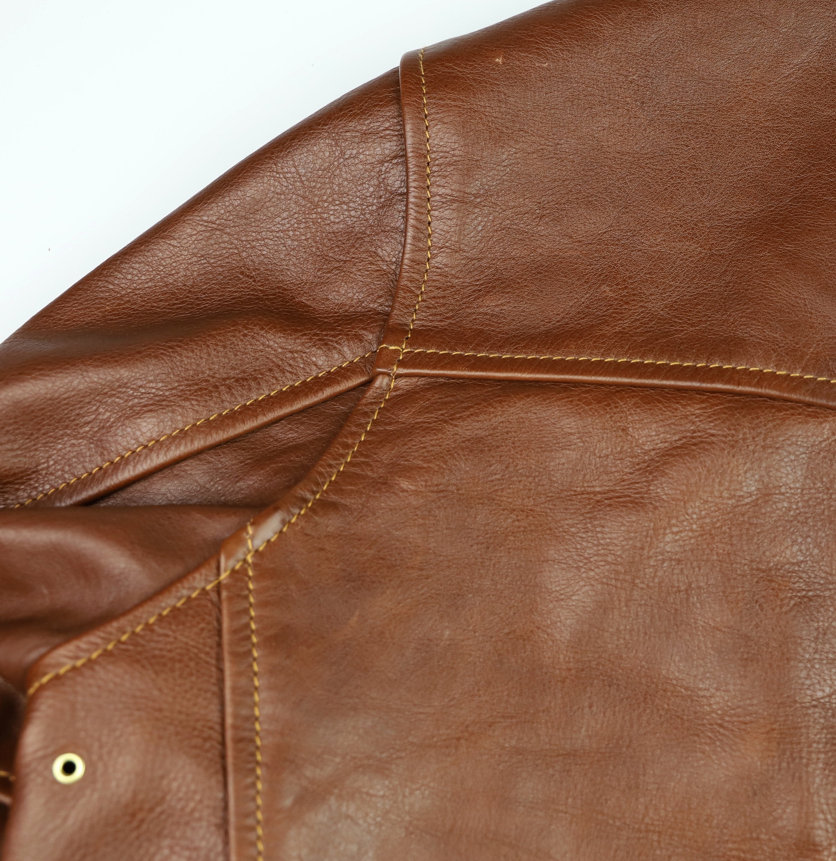 Aero Highwayman, sz 40, Russet Vicenza Horsehide, Gently Worn