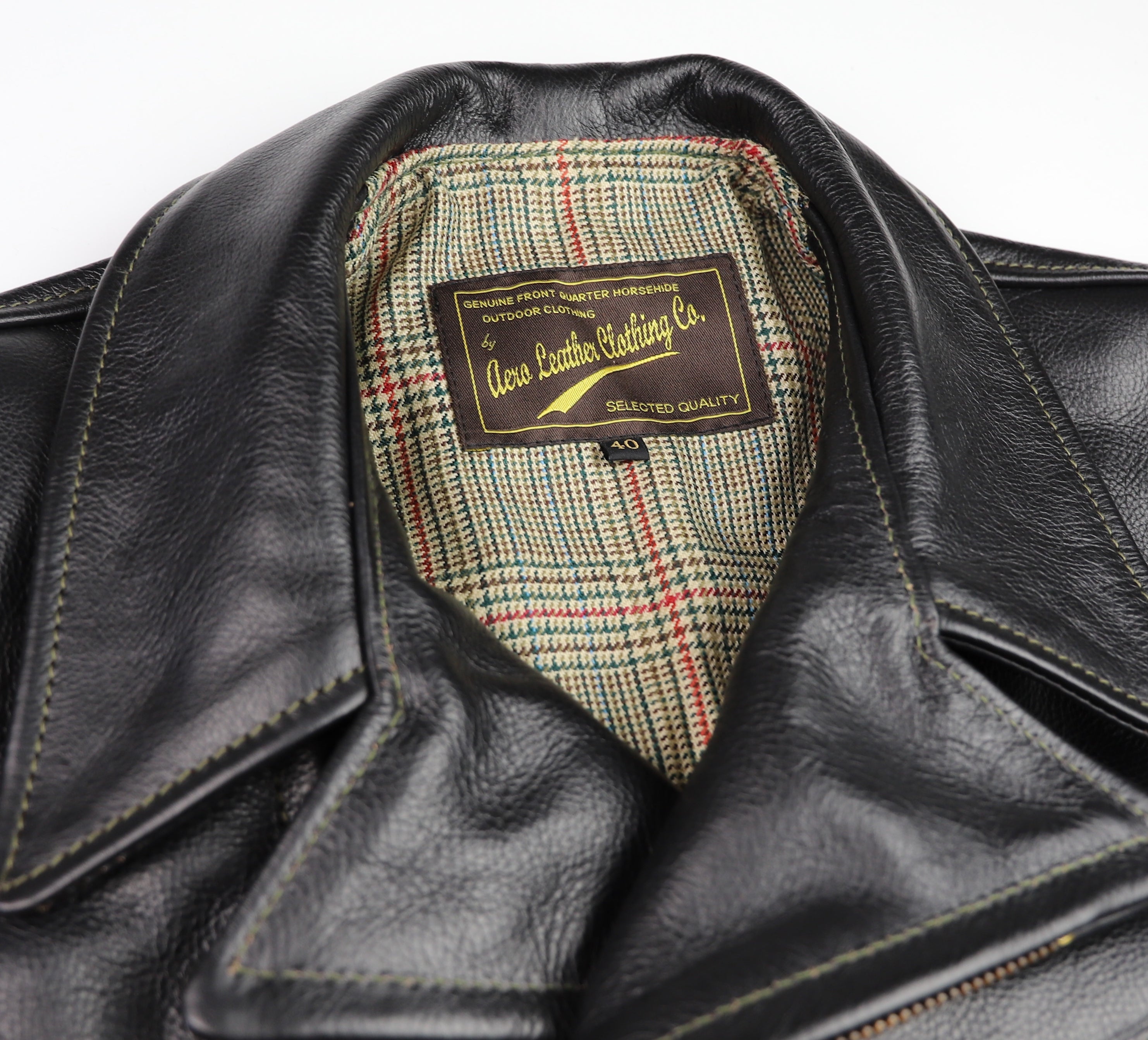 Aero Hooch Hauler, size 40, Blackened Brown Vicenza Horsehide