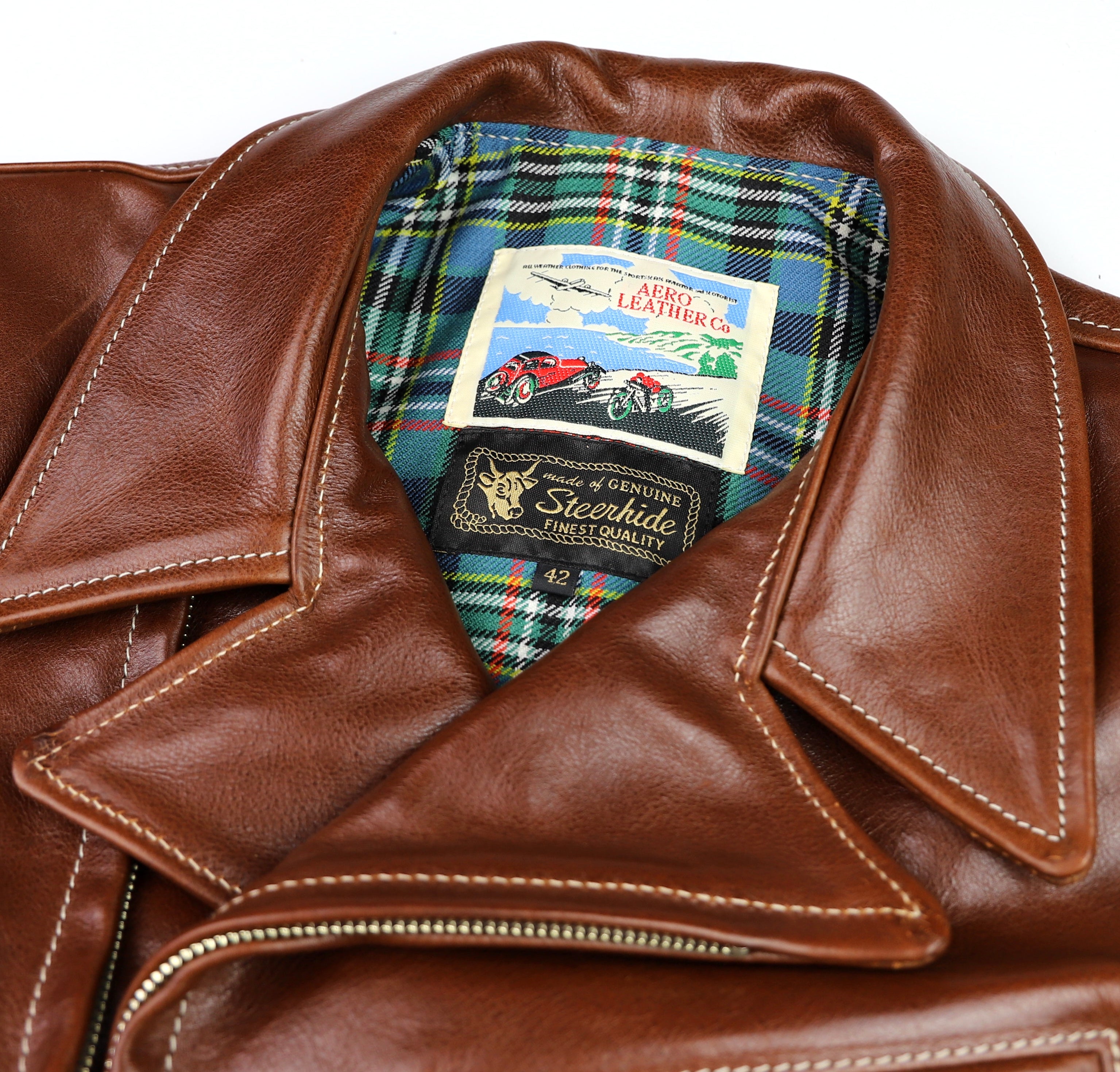 Aero Hooch Hauler, size 42, Russet Badalassi Cowhide