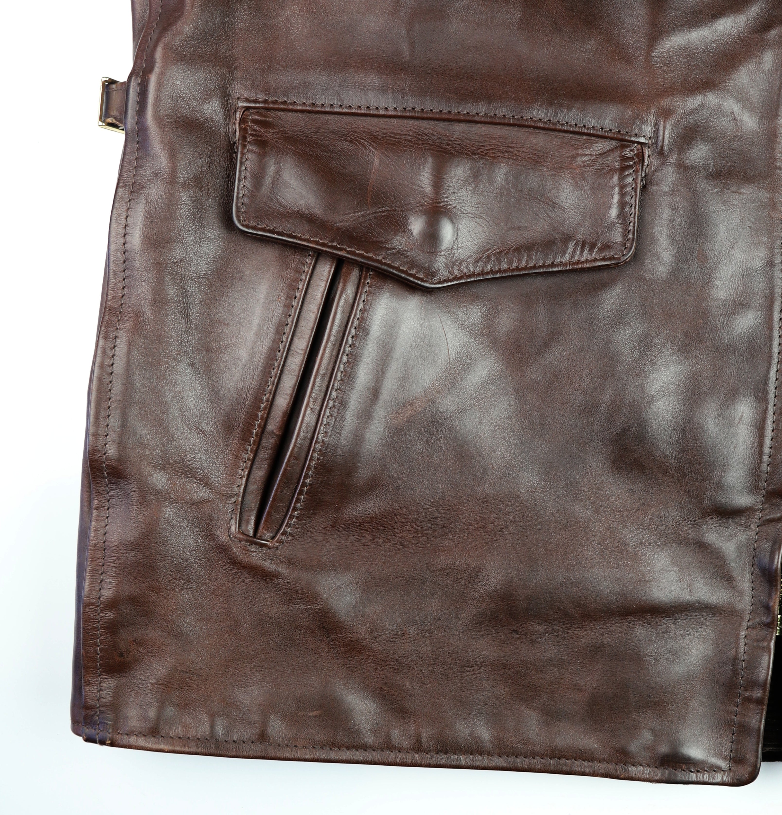 Aero Long Half Belt, size 48 Brown CXL FQHH, Gently Worn
