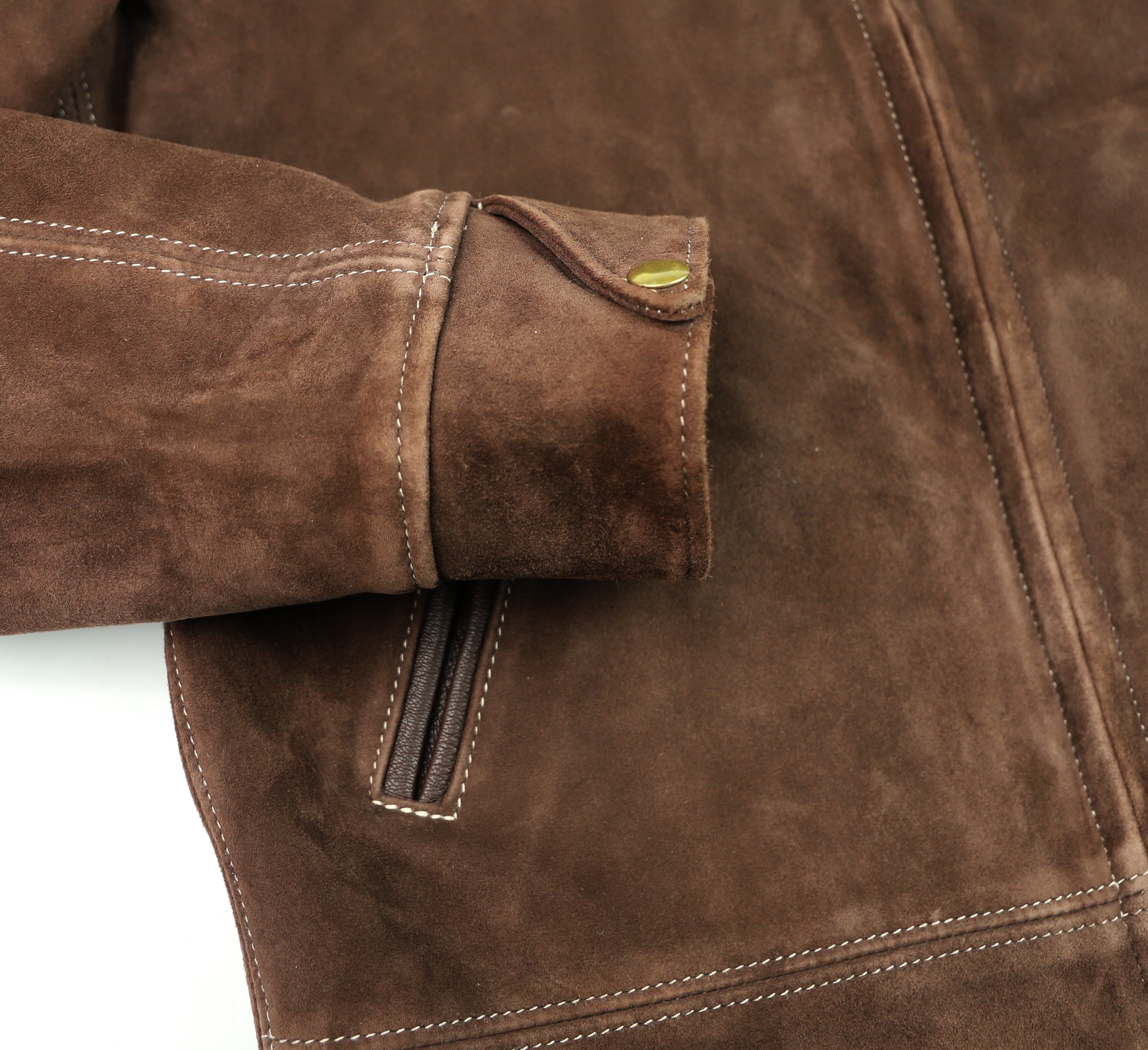 Aero Majestic, size 42, Chocolate Goat Suede, Gently Worn