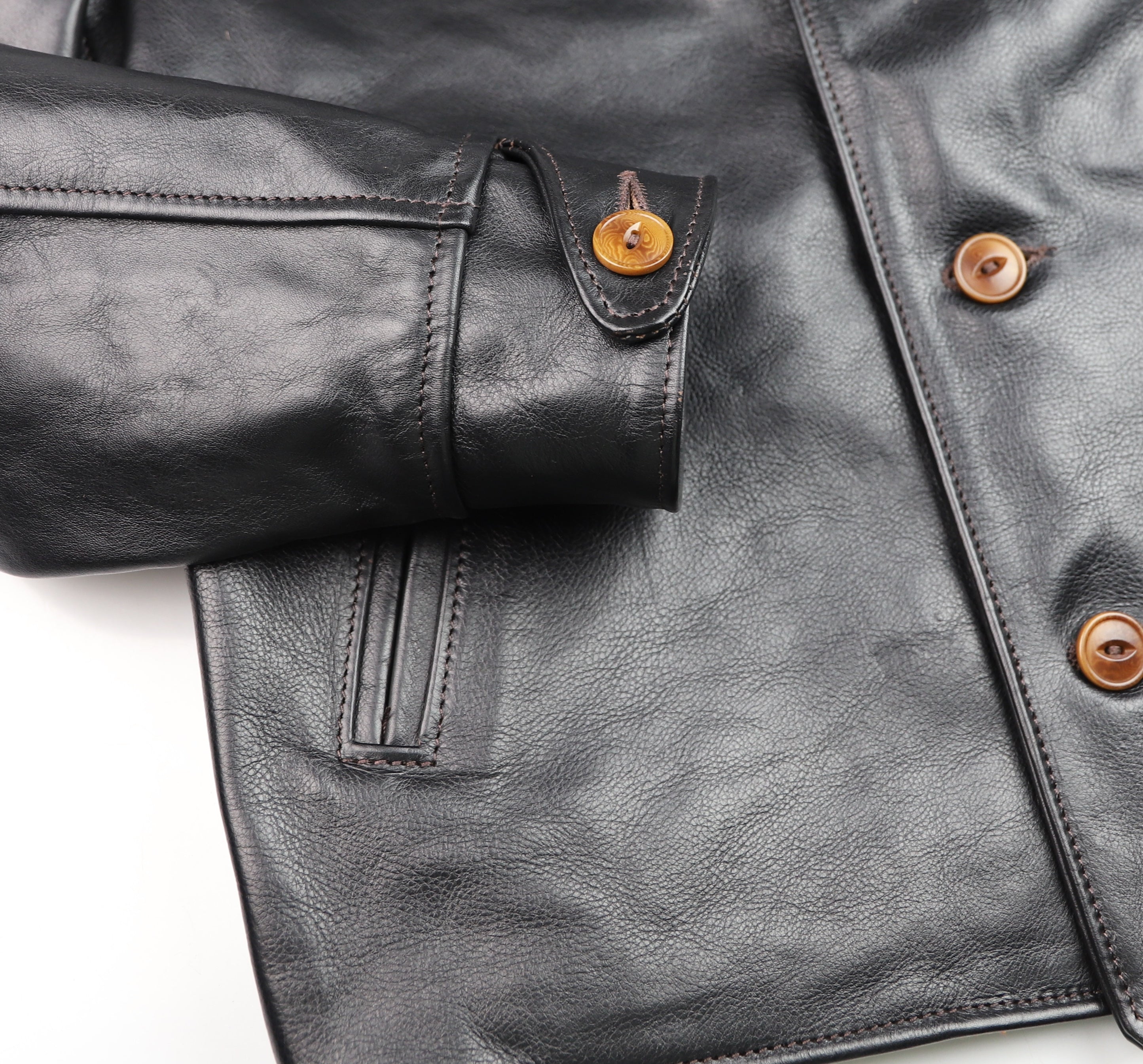 Aero Maxwell, size 40, Blackened Brown Vicenza Horsehide