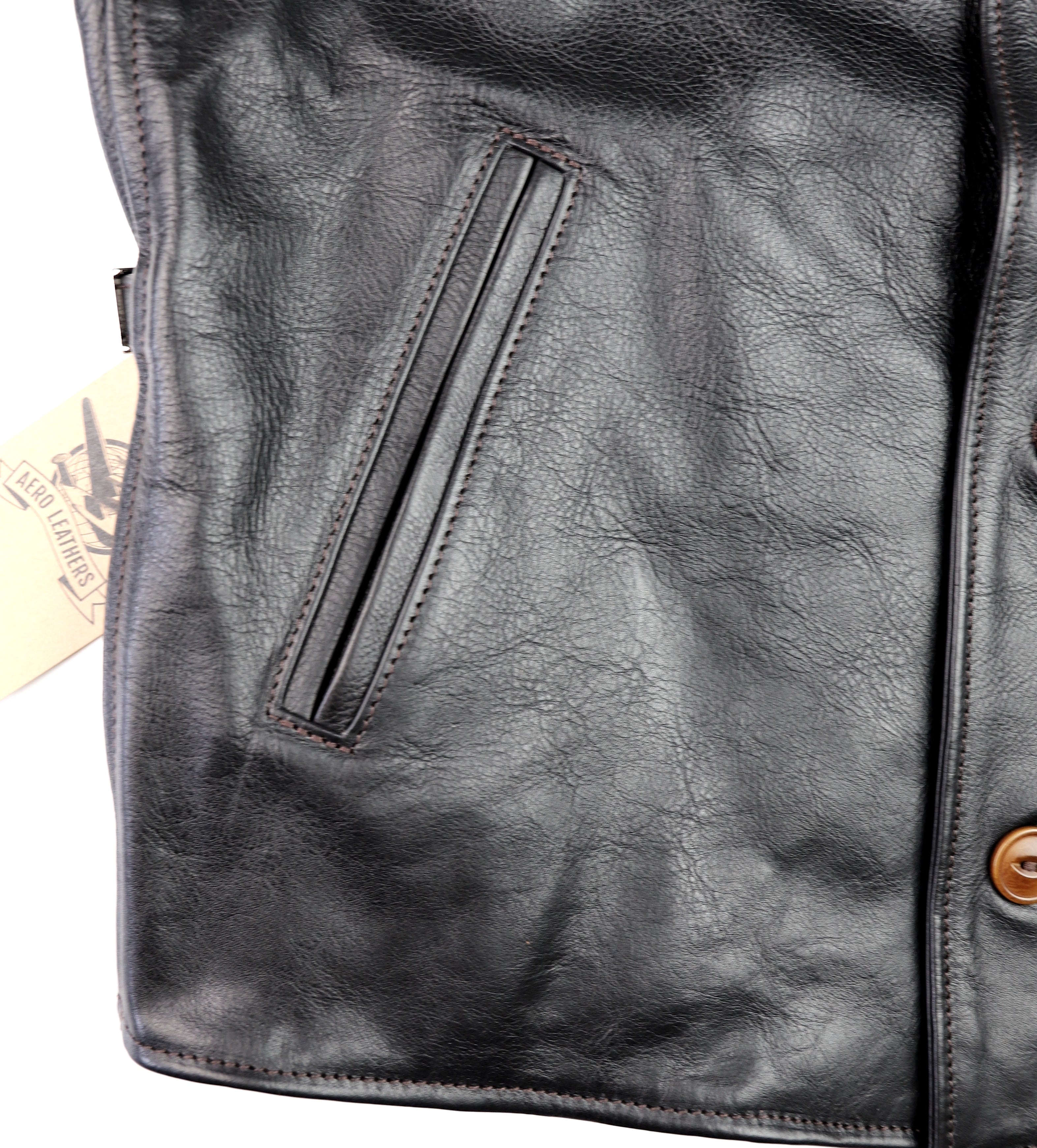 Aero Maxwell, size 40, Blackened Brown Vicenza Horsehide