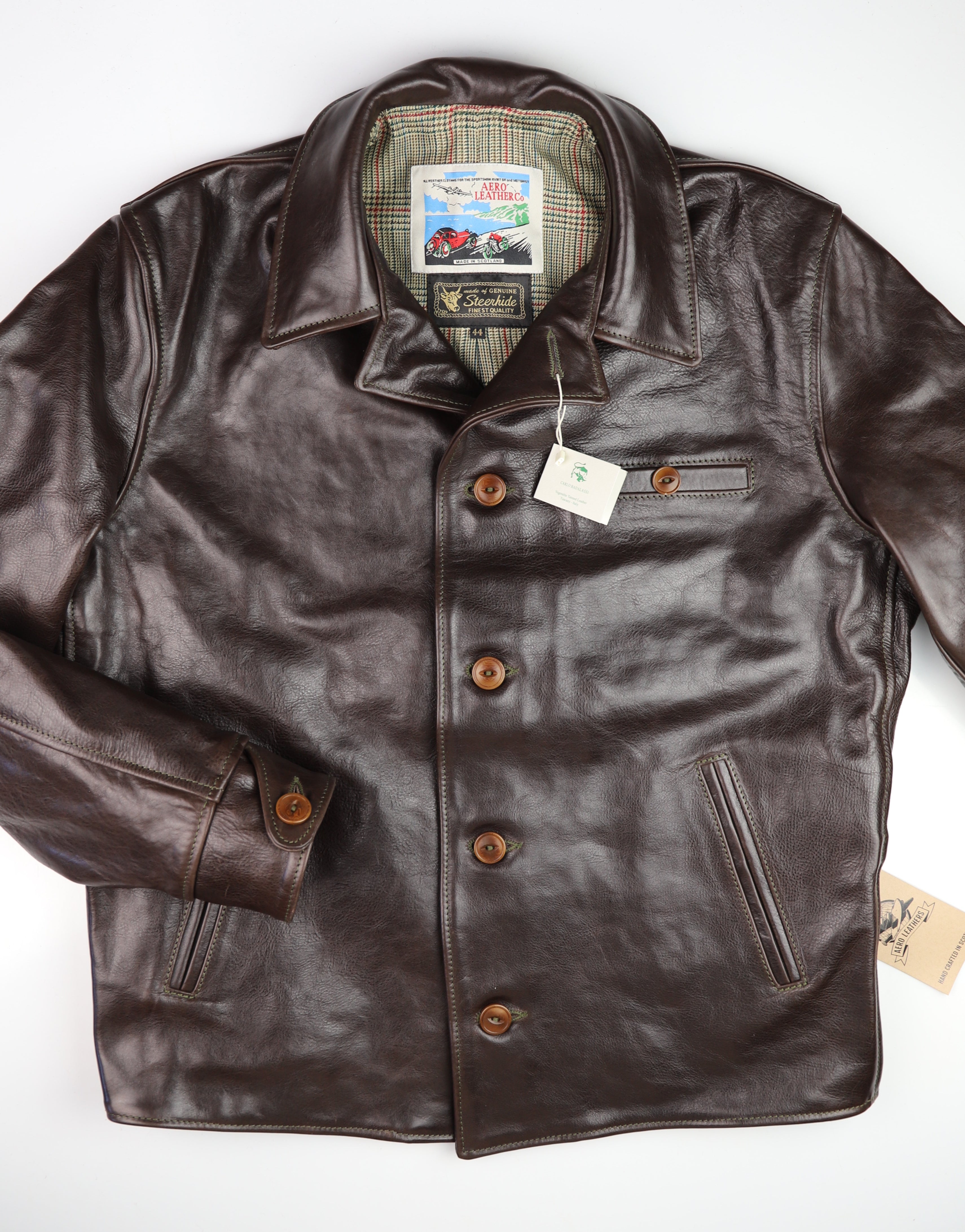 Aero Maxwell, size 44, Chestnut Badalassi Cowhide