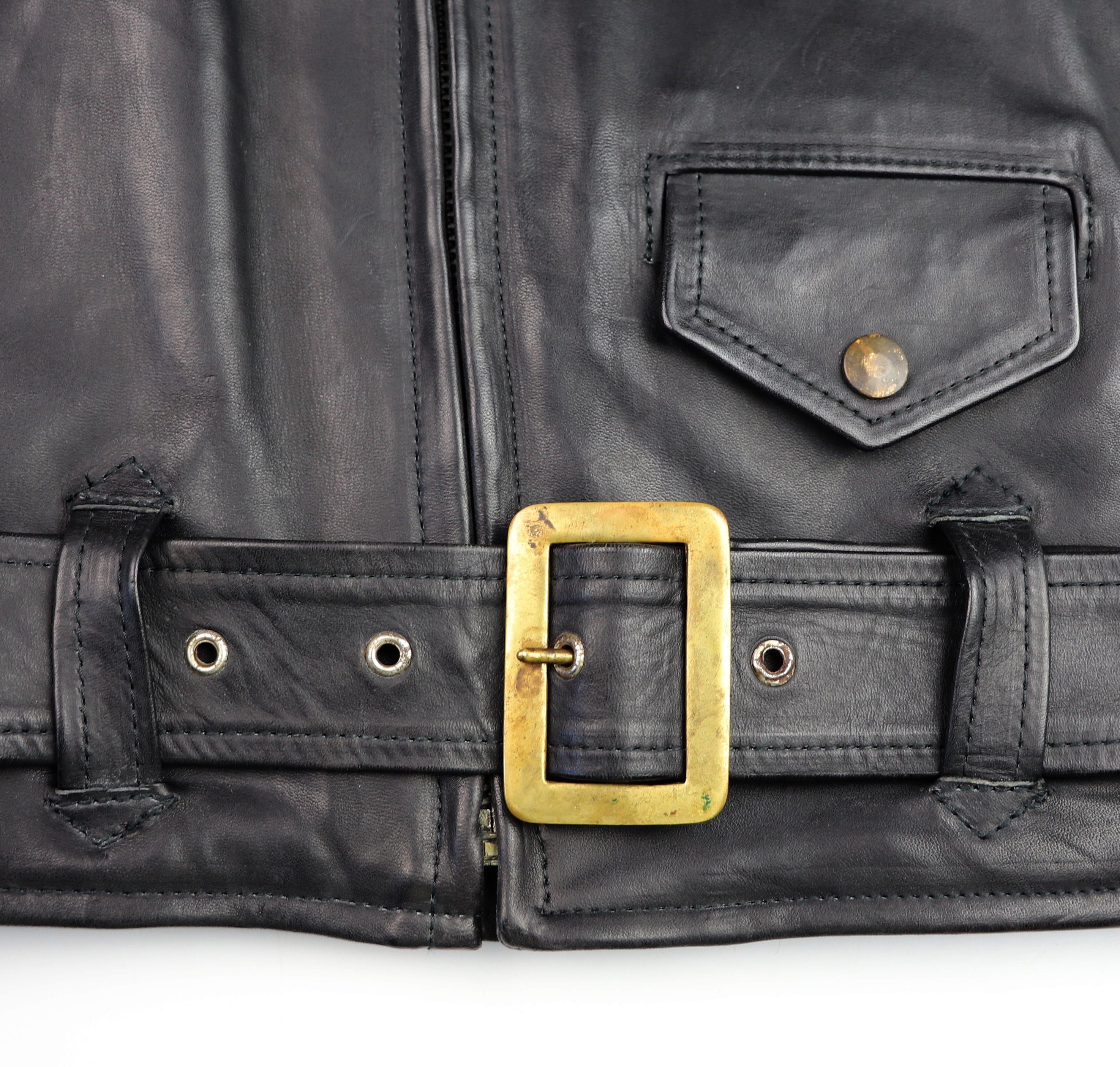 Aero Motorcycle Jacket, sz 44, Black CXL FQHH, Gently Worn