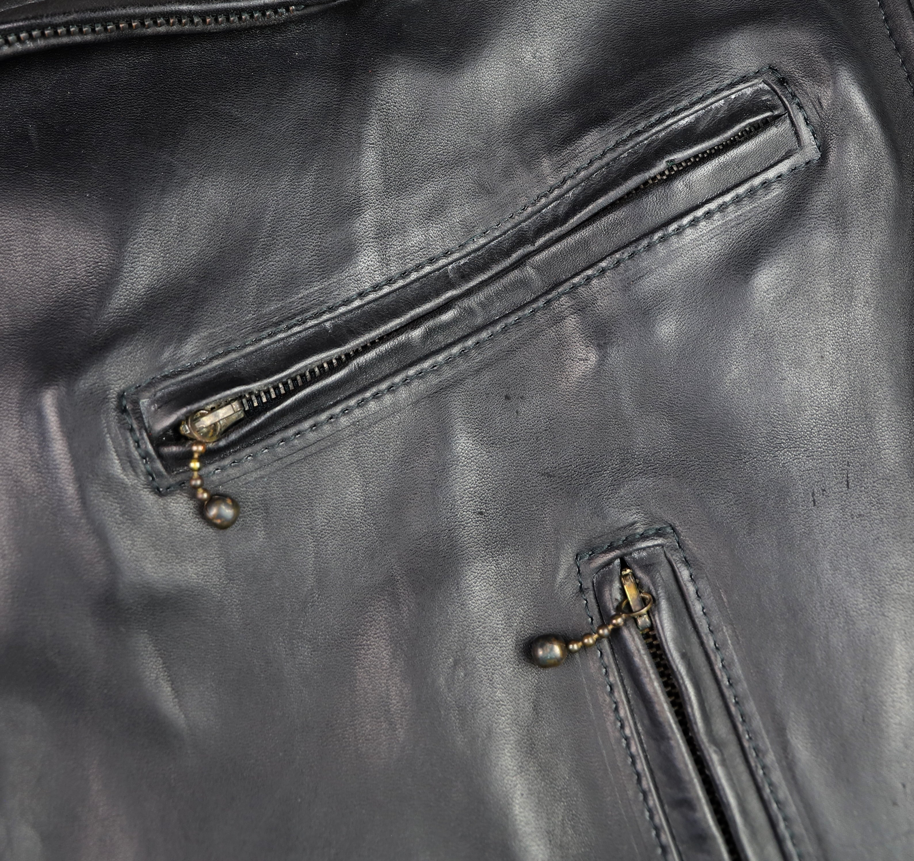 Aero Motorcycle Jacket, sz 44, Black CXL FQHH, Gently Worn