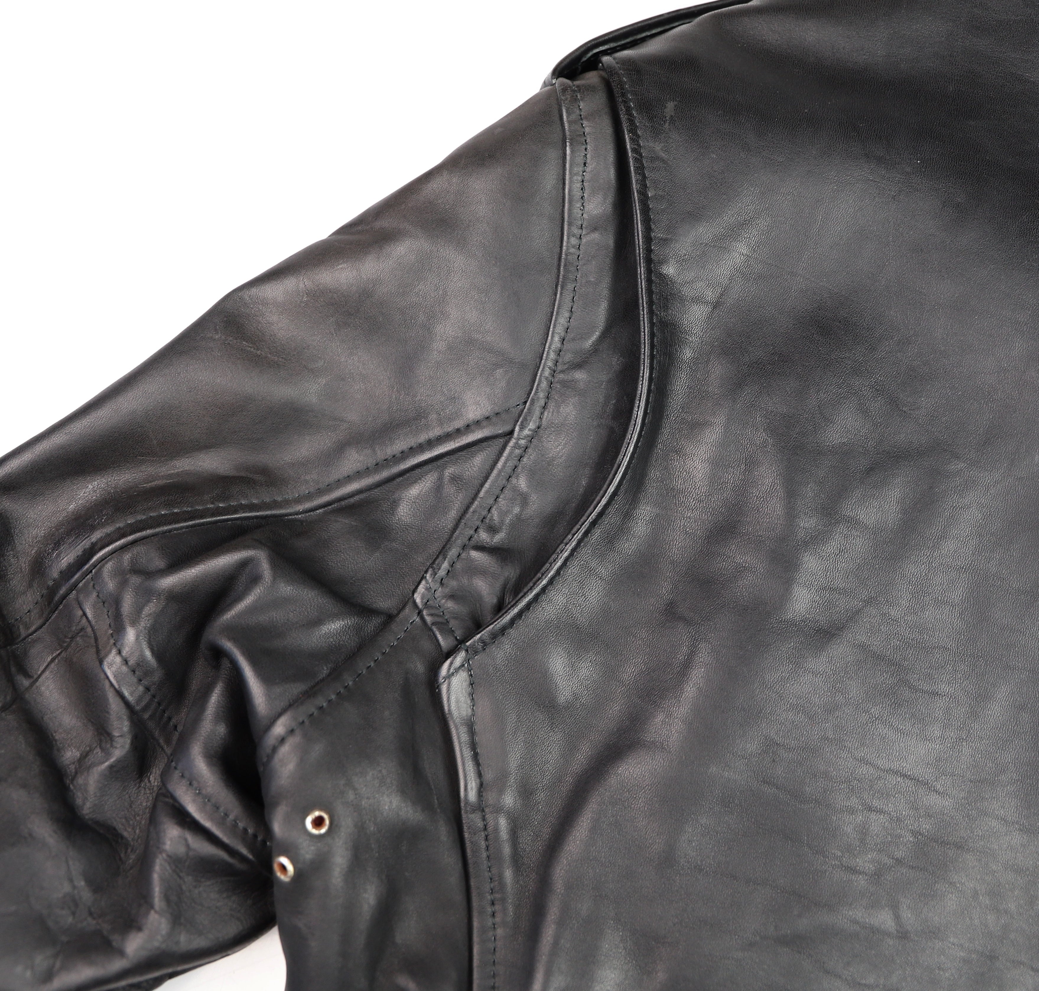 Aero Motorcycle Jacket, sz 44, Black CXL FQHH, Gently Worn