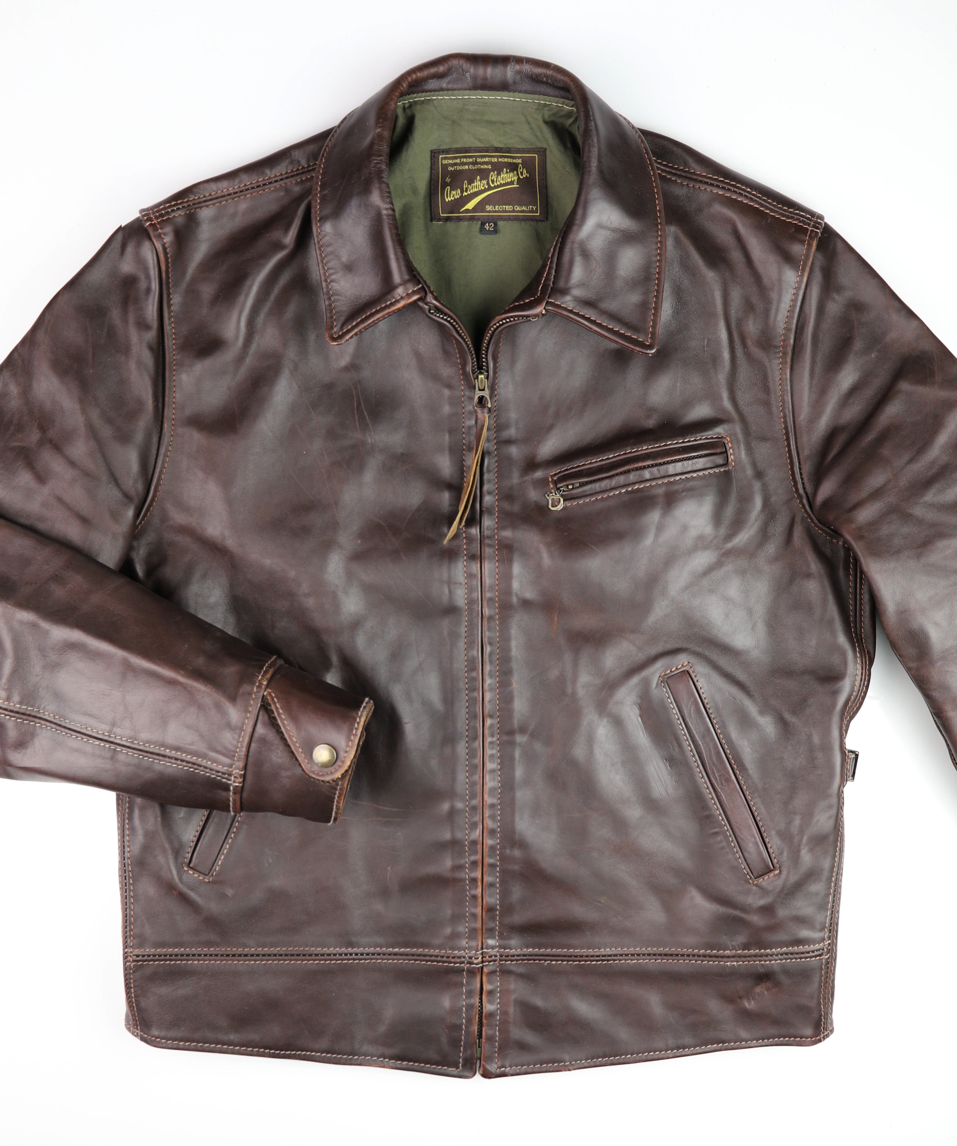 Aero Original Hercules, sz 42, Brown CXL FQHH, Gently Worn