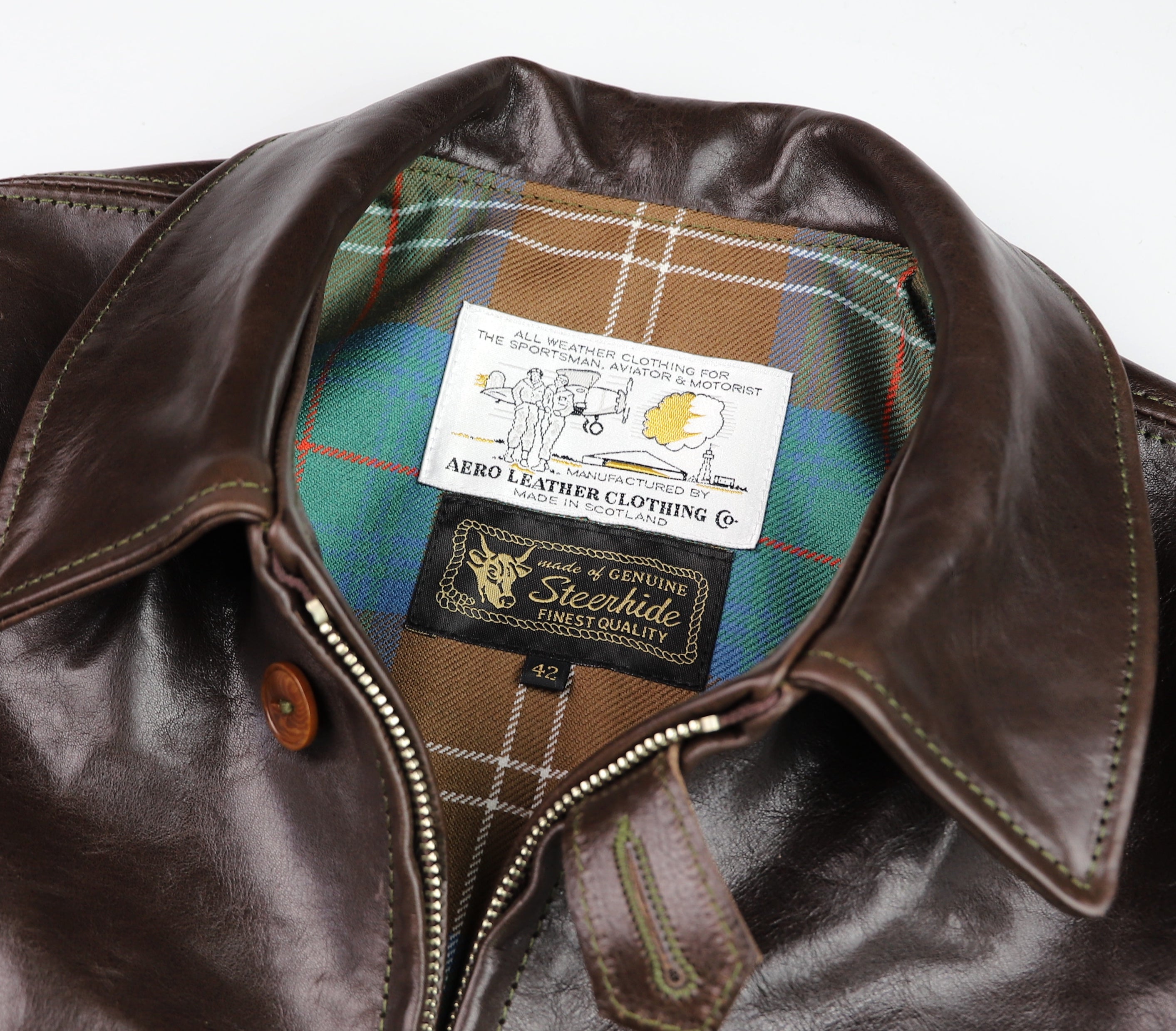 Aero Original Hercules, size 42 (fits like 44), Chestnut Badalassi Cowhide